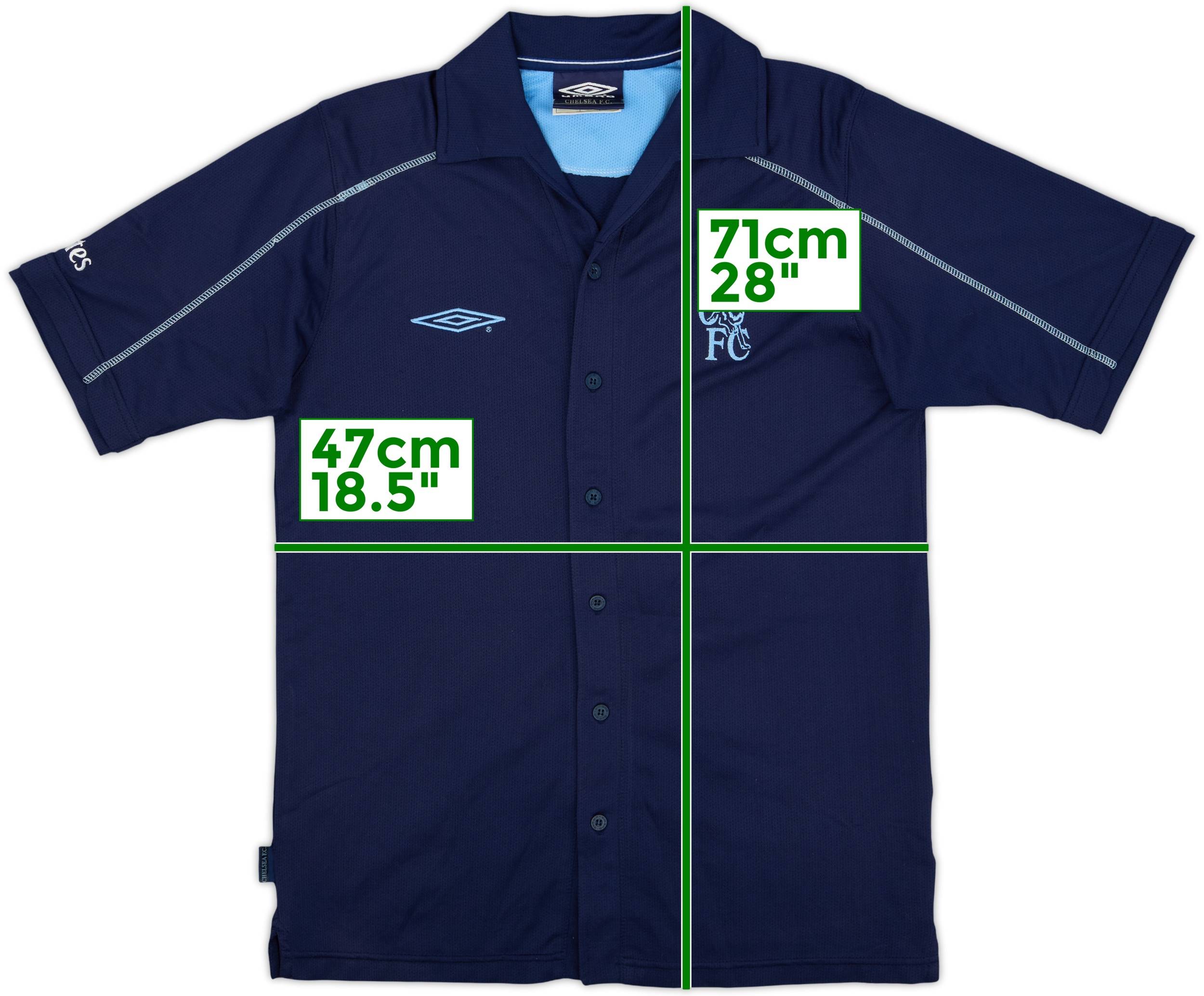 2004-06 Chelsea Umbro Button Up Shirt - 9/10 - (S)