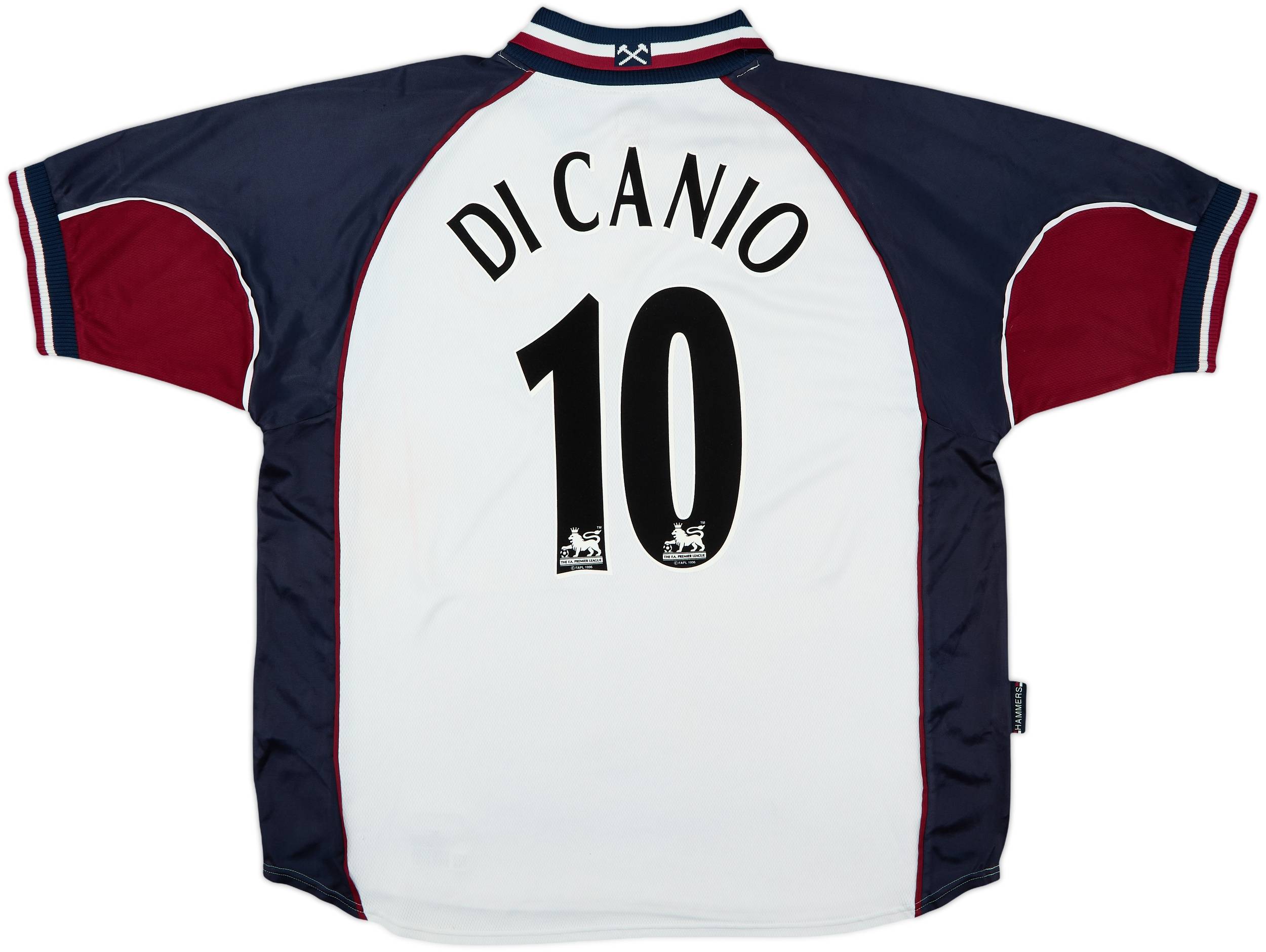 1999-01 West Ham Away Shirt Di Canio #10 - 6/10 - (XXL)