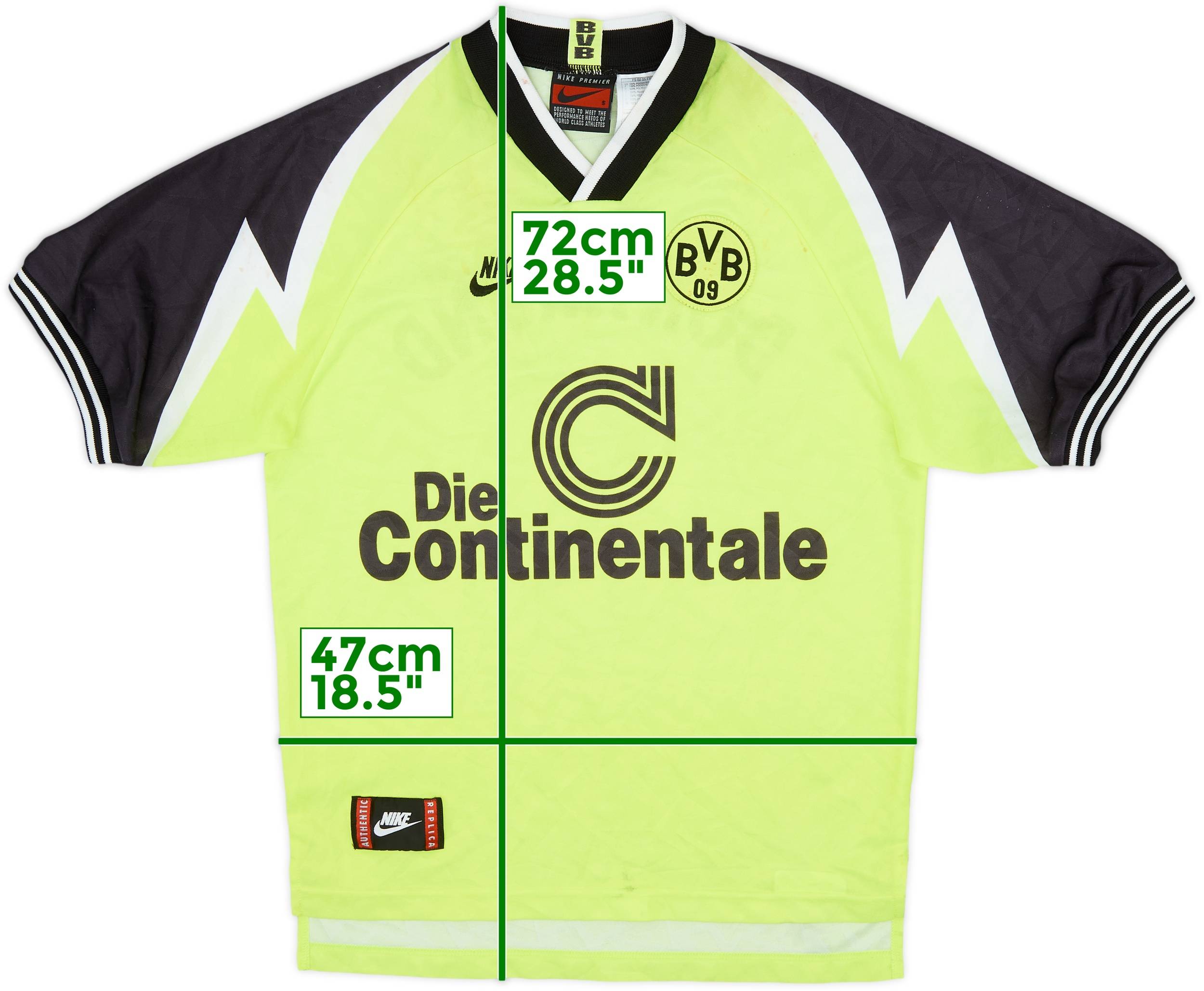 1995-96 Borussia Dortmund Home Shirt - 5/10 - (S)