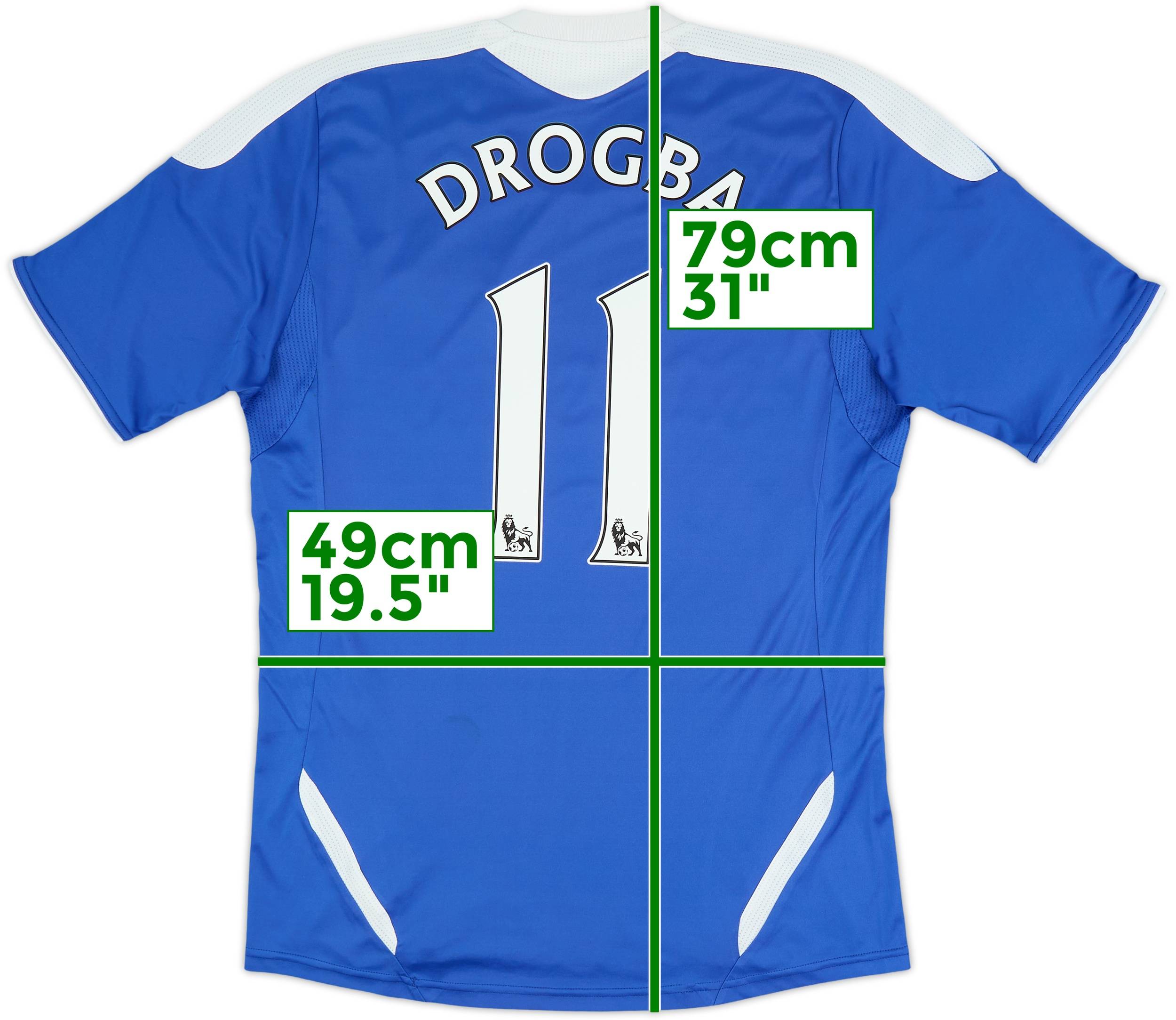 2011-12 Chelsea Home Shirt Drogba #11 - 7/10 - (M)