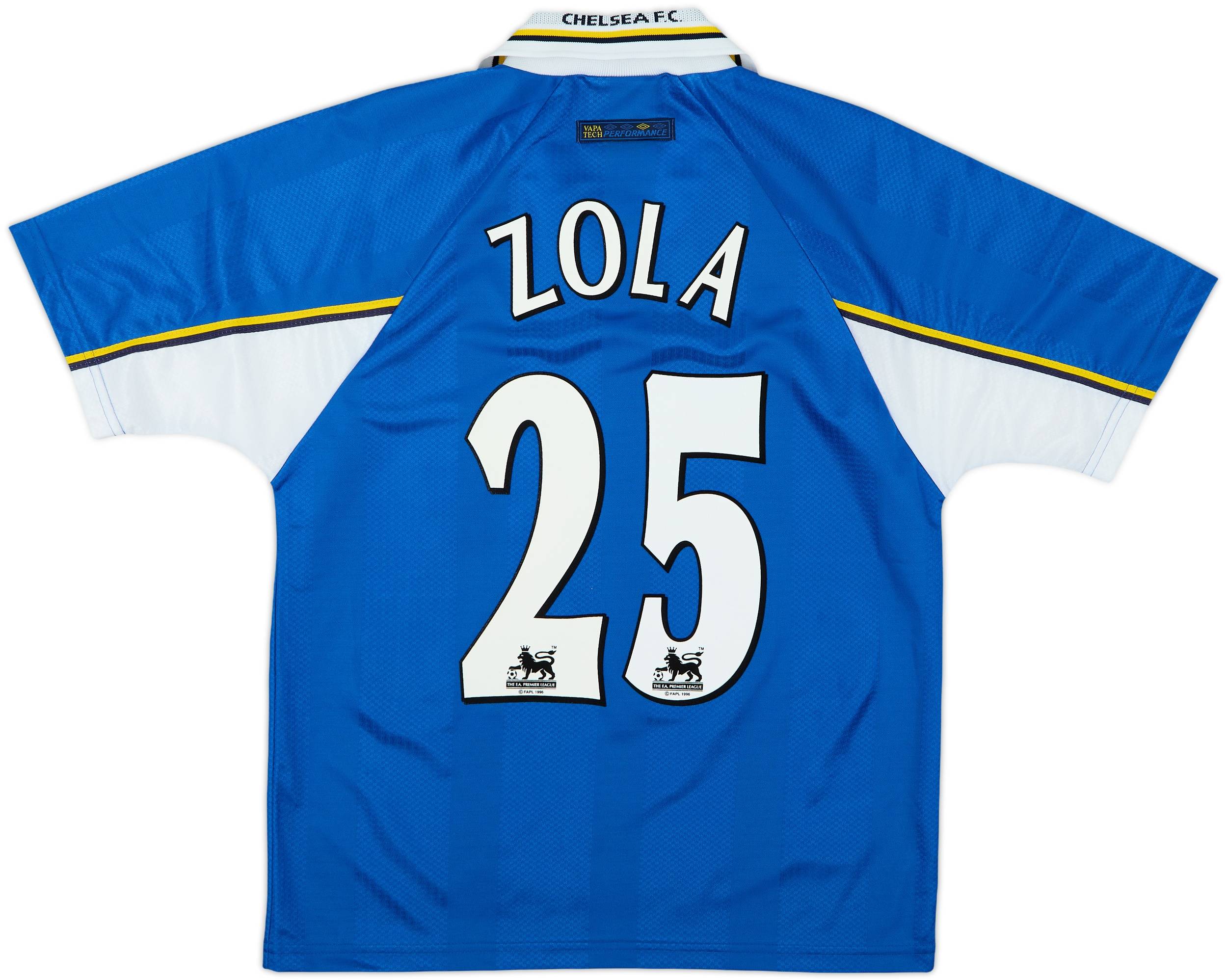 チェルシー 97-99 ゾラ ZOLA #25 Lサイズ 1997-99 Chelsea Home L/S
