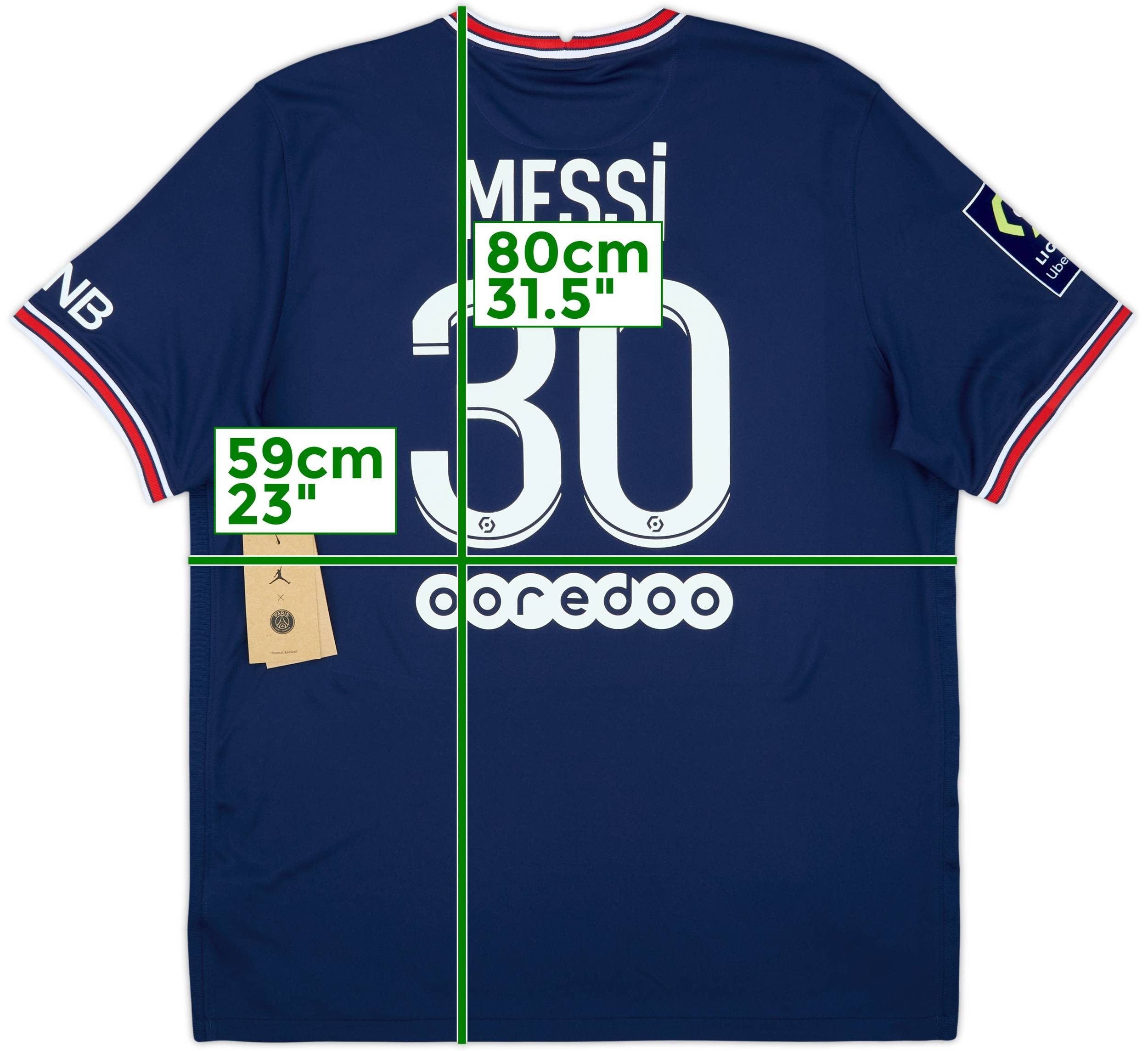2021-22 Paris Saint-Germain Home Shirt Messi #30 (XL)