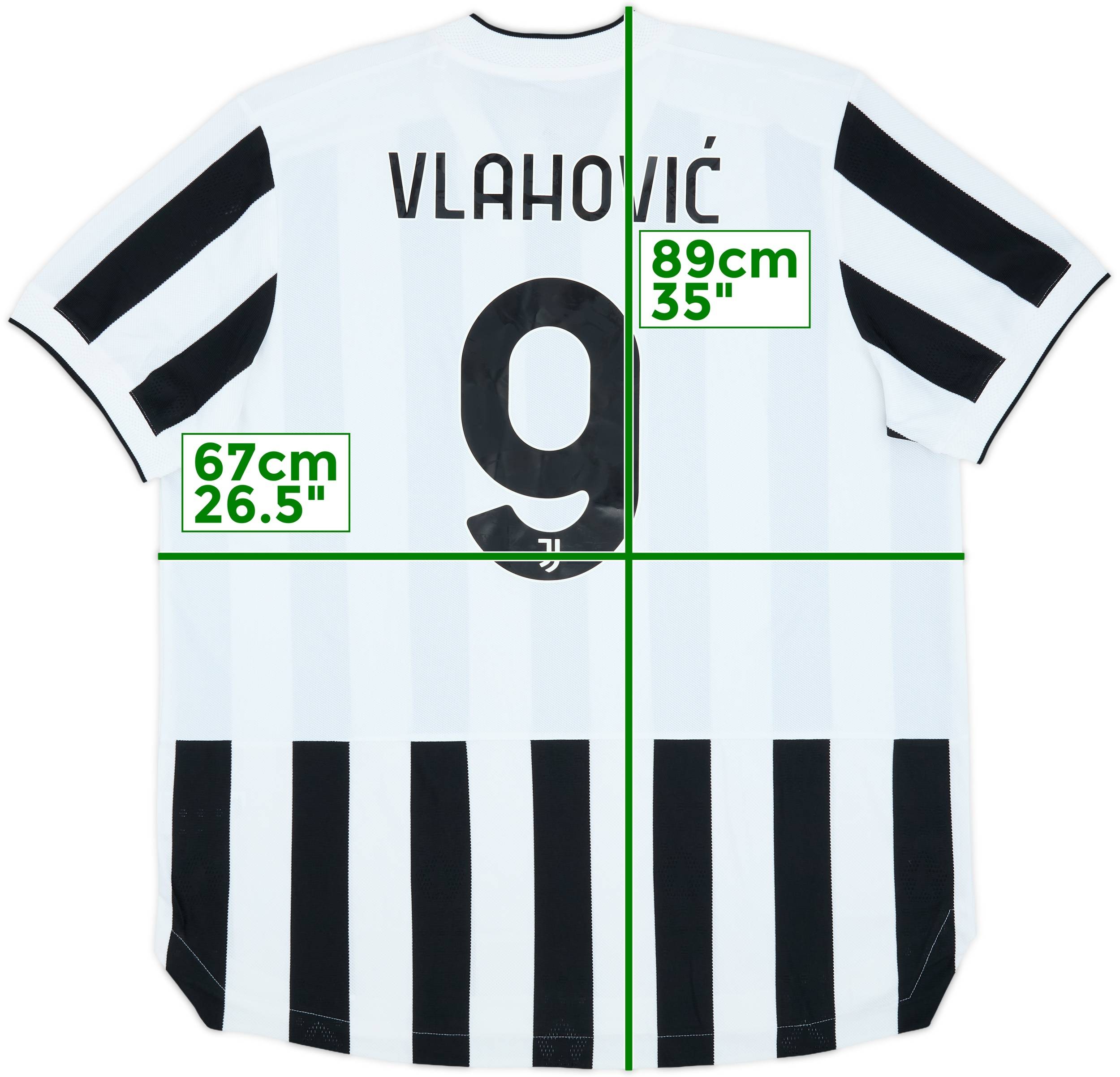2021-22 Juventus Authentic Home Shirt Vlahovic #9 (XXL)