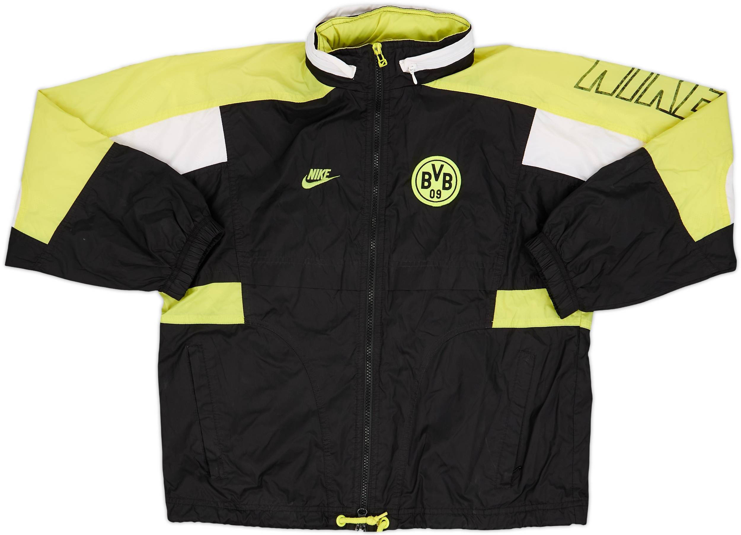 激レア！　Nike Borussia Dortmund  95 #4 1995-96 Borussia Dortmund Nike Hooded Rain Jacket - 8/10 - (L.Boys)