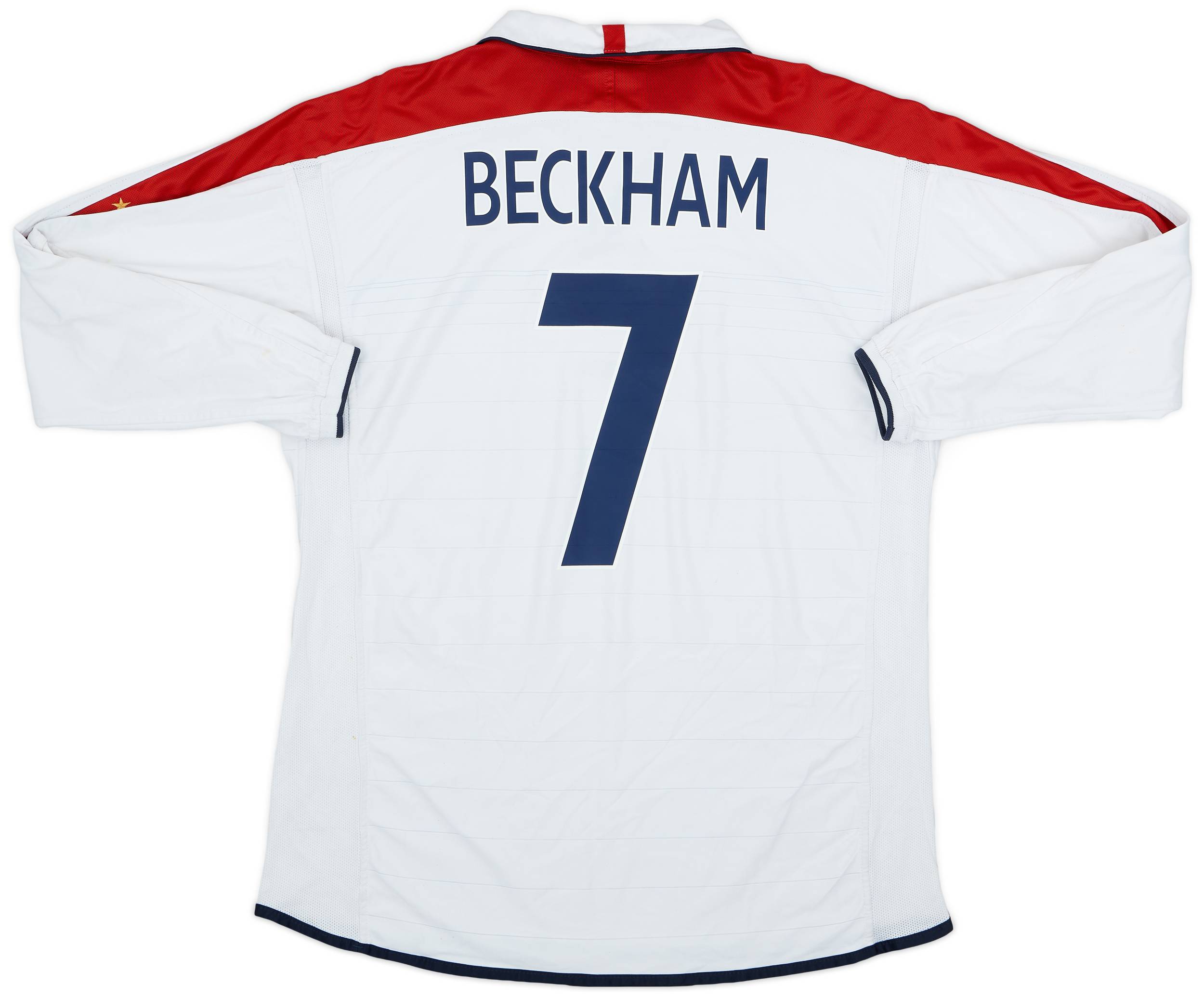 売上実績NO.1 #7 Beckham Shirt L/S Home England 2003-05 - (XL) - 7/10 トップス
