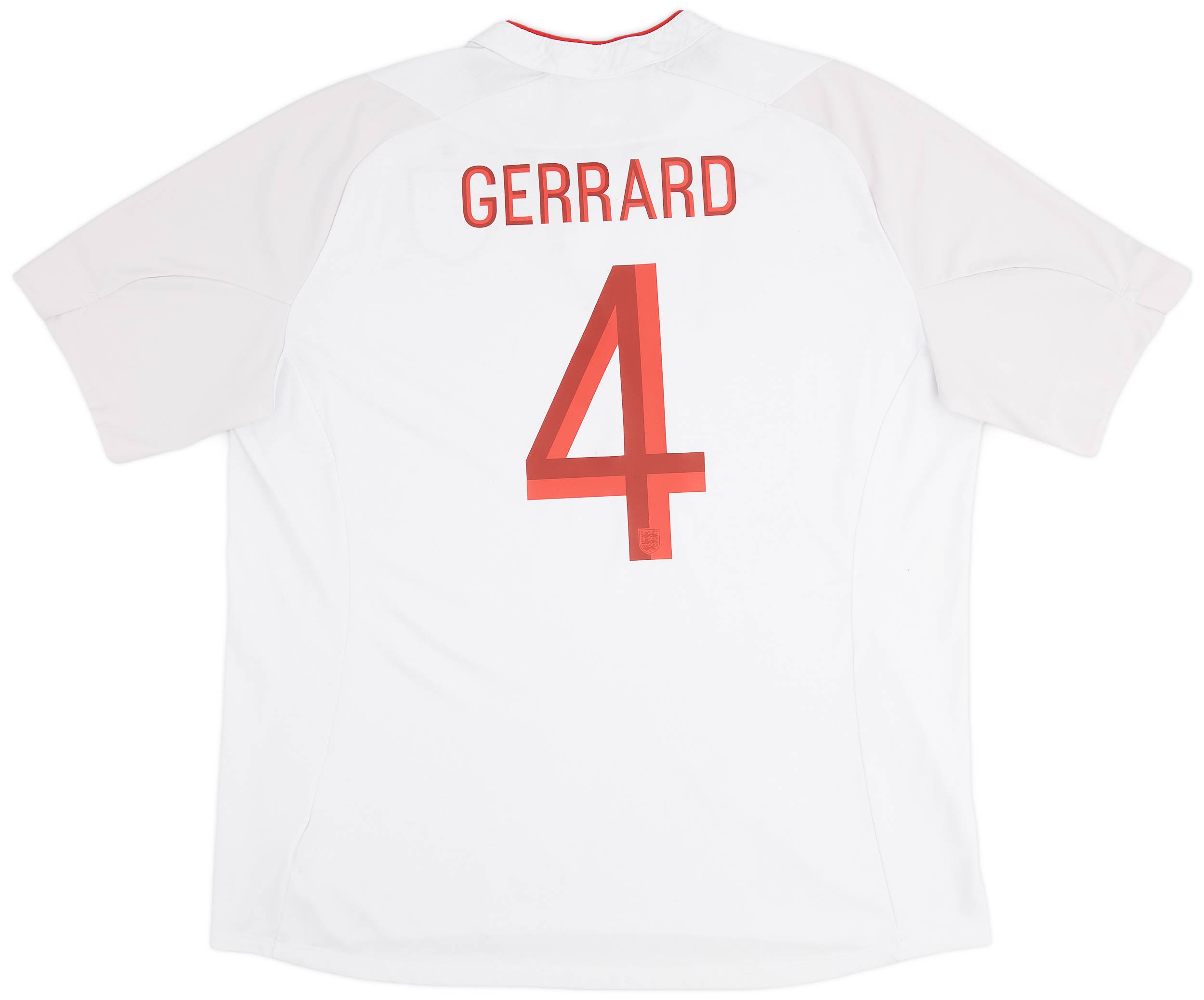2012-13 England Home Shirt Gerrard #4 - 7/10 - (3XL)