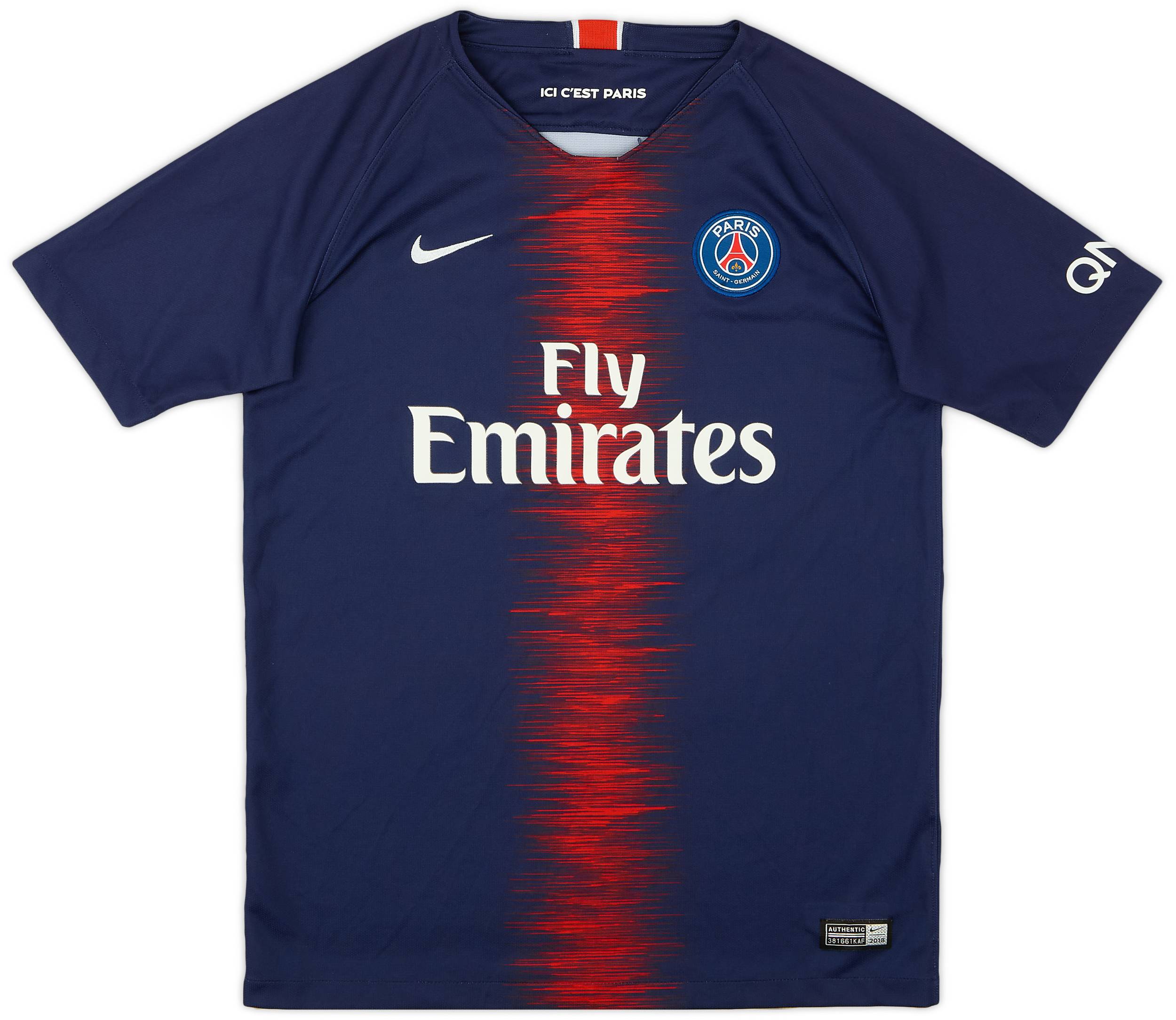 2018-19 Paris Saint-Germain Home Shirt - 9/10 - (XL.Boys)
