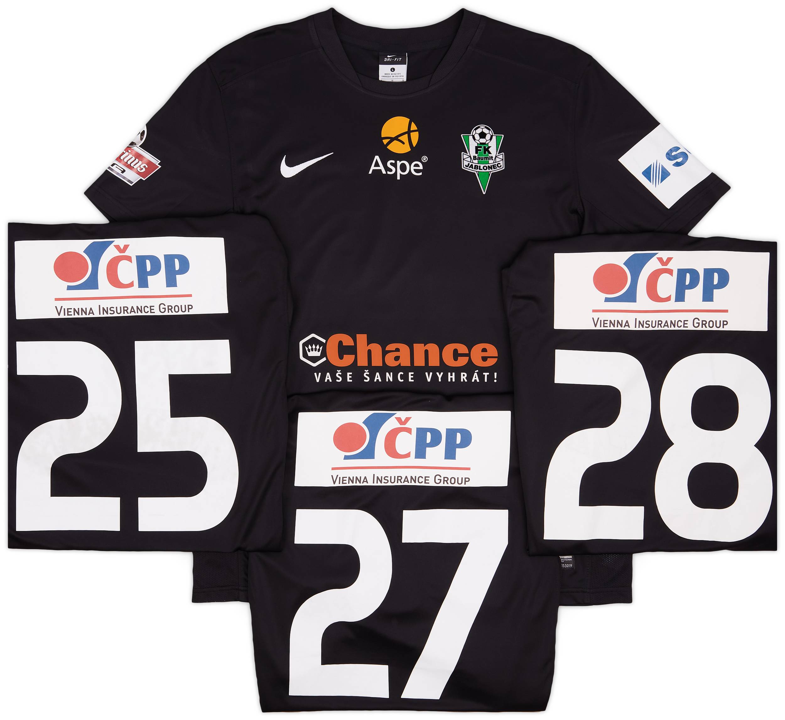 2012-13 FK Jablonec Player Issue Away Shirt # - 7/10 - (M)