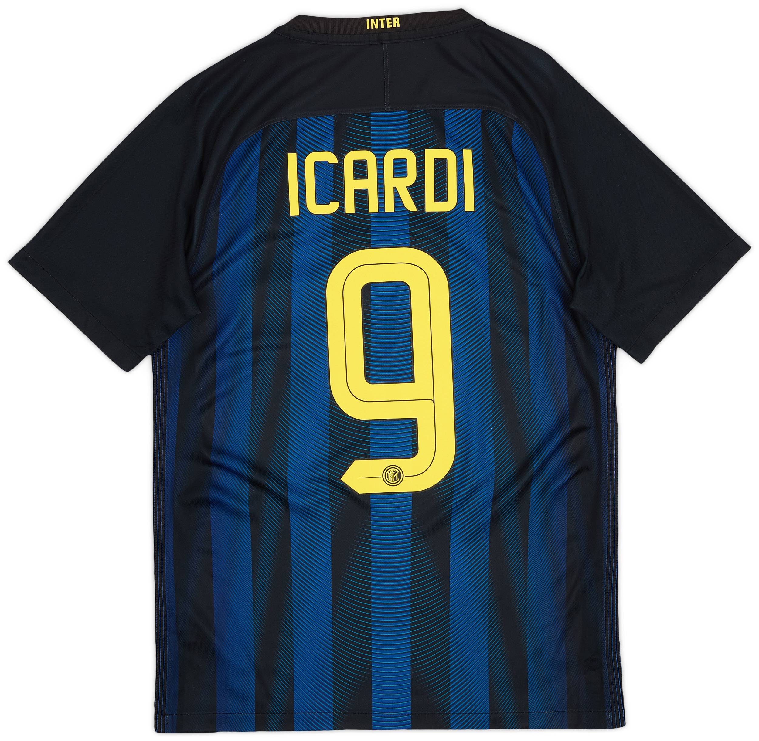 2016-17 Inter Milan Home Shirt Icardi #9 - 8/10 - (S)