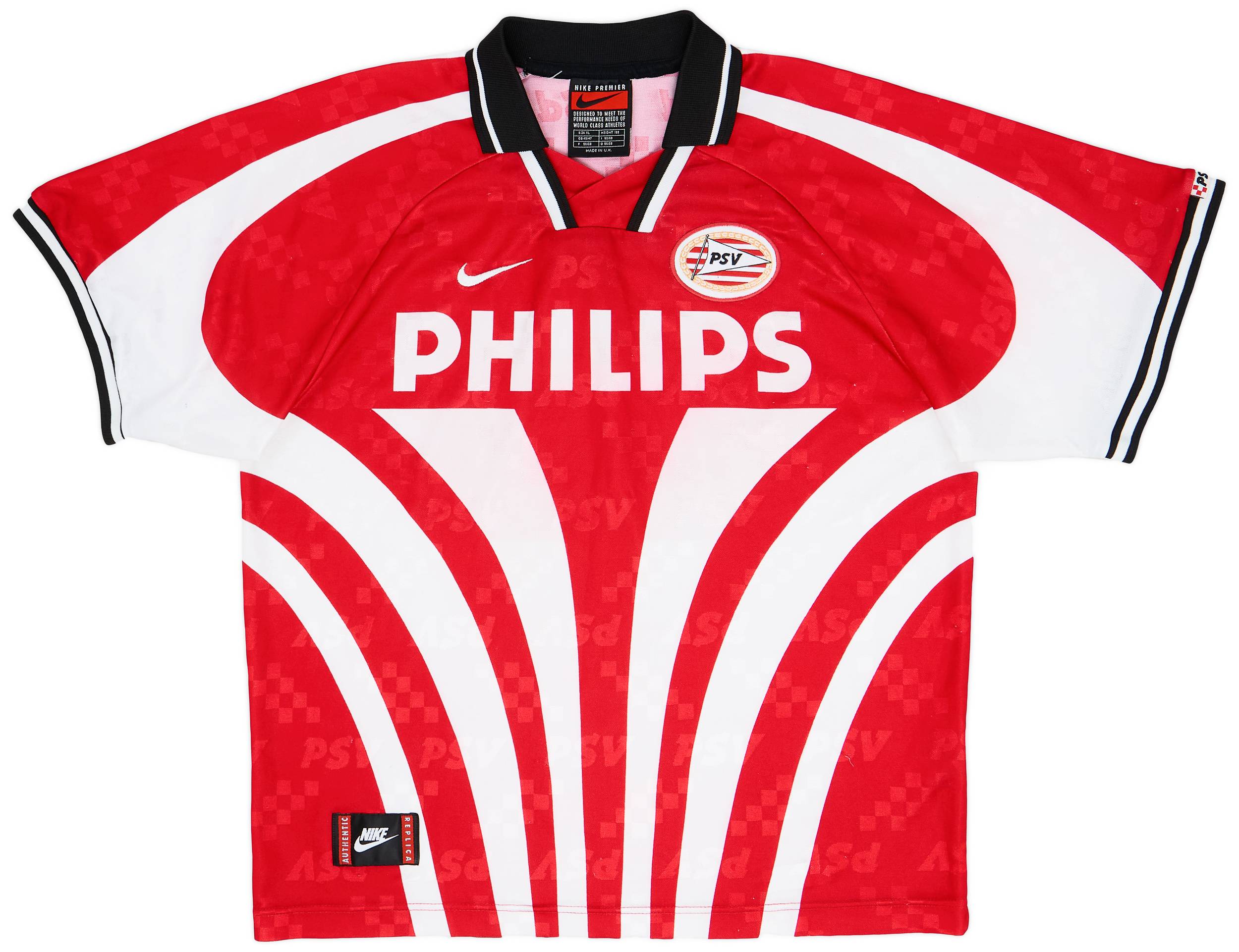 ウェア 96-97 PSV / soccer game shirt 1996-97 PSV Home Shirt - 8/10 - (XL)