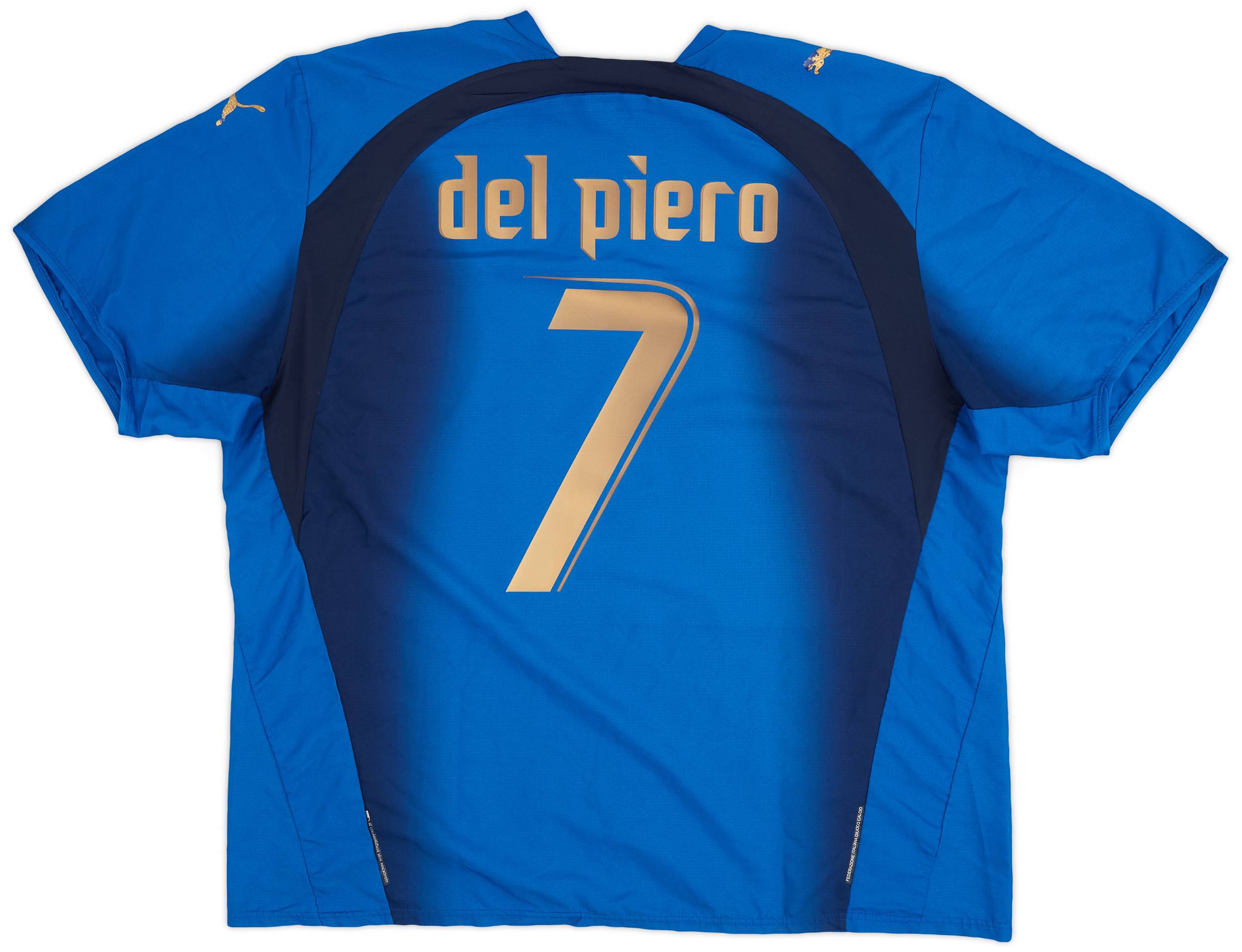 2006 Italy Home Shirt Del Piero #7 - 5/10 - (XXL)