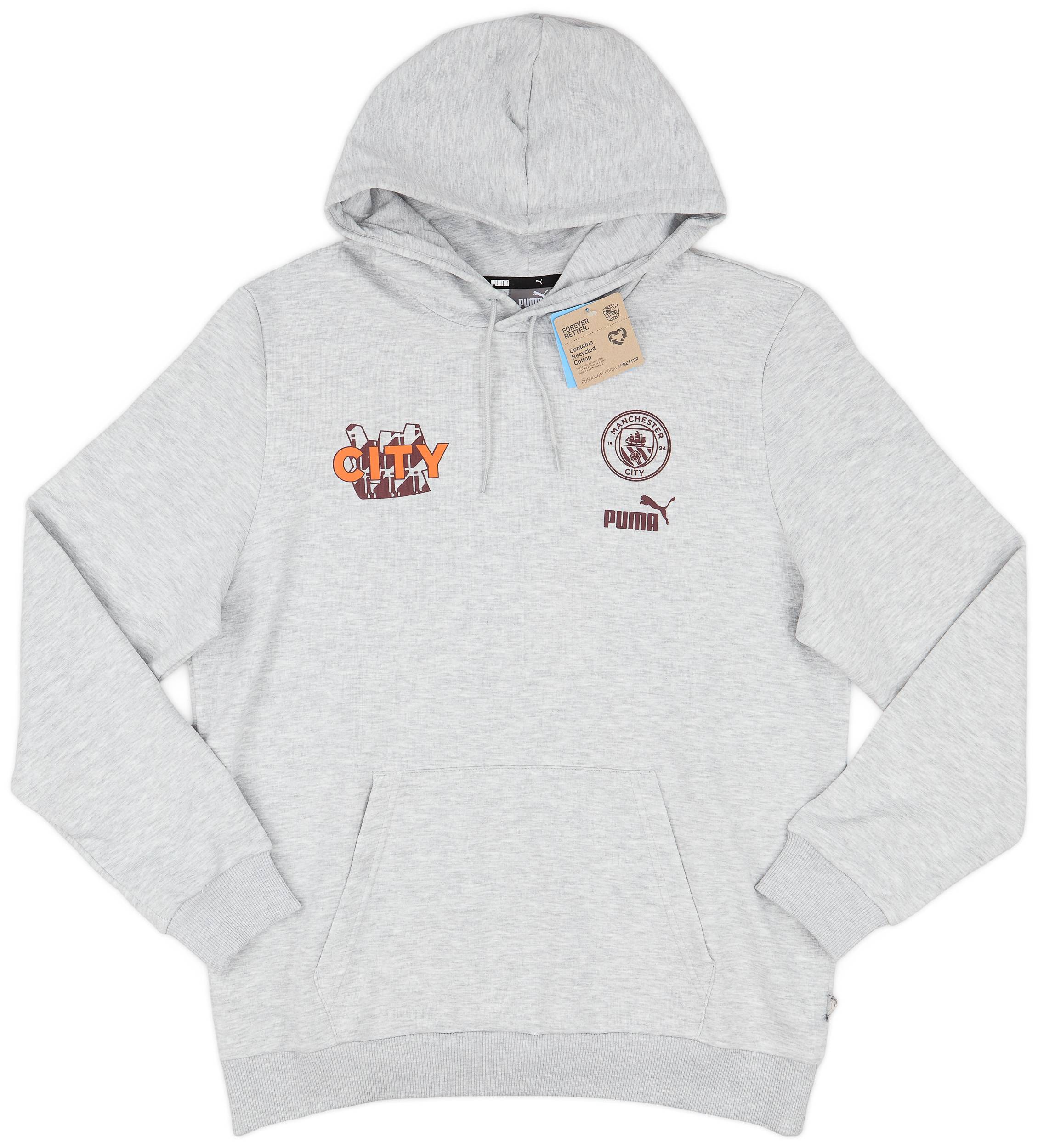 2023-24 Manchester City Puma FTBLCore Graphic Hooded Top
