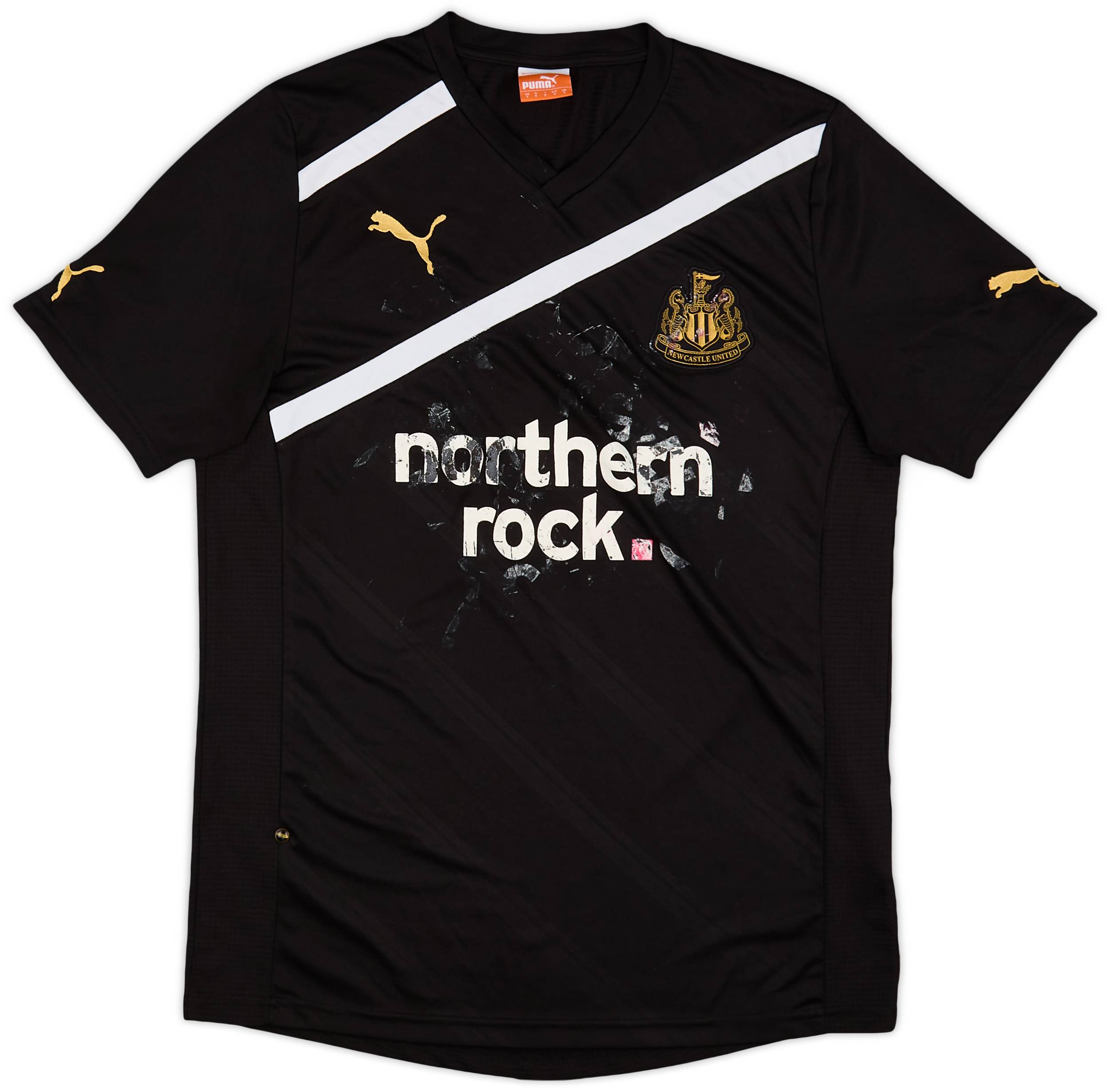激レアNewcastle United シャツ northern rock 白黒 Newcastle United 2005 2006 2007 Adidas Northern Rock home