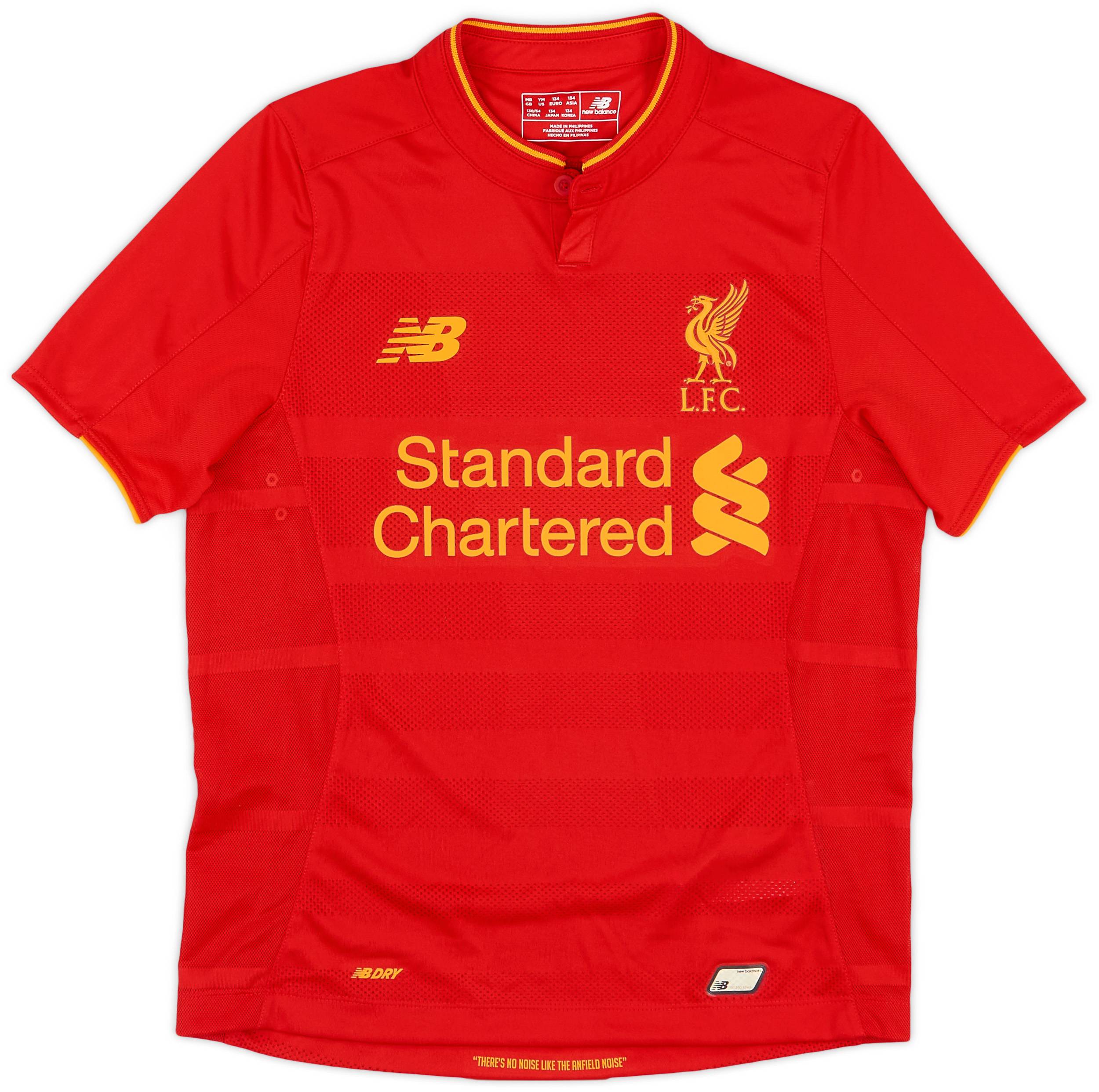 2016-17 Liverpool Home Shirt - 10/10 - (M.Boys)