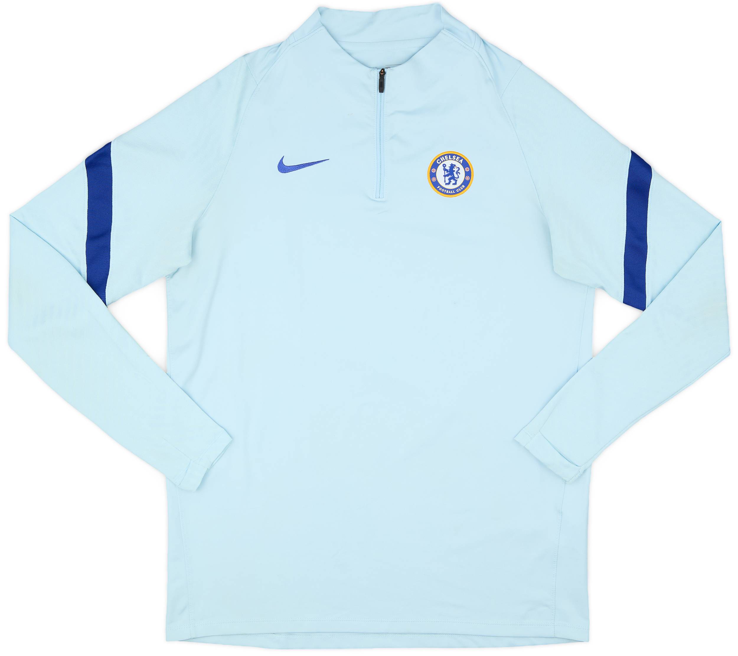 2020-21 Chelsea Nike 1/4 Zip Drill Top - 8/10 - (L)
