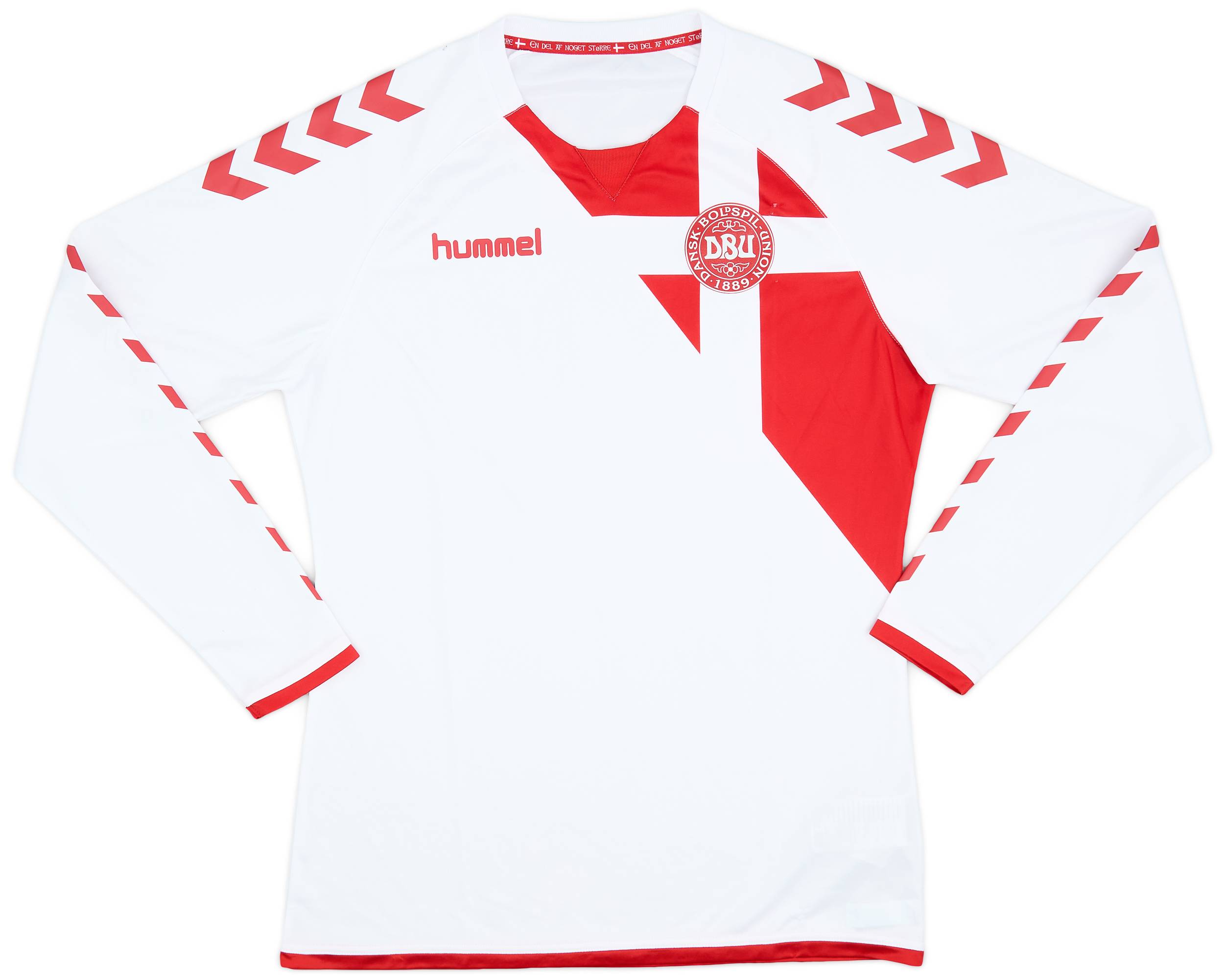 2016-17 Denmark Away L/S Shirt - 8/10 - (L)