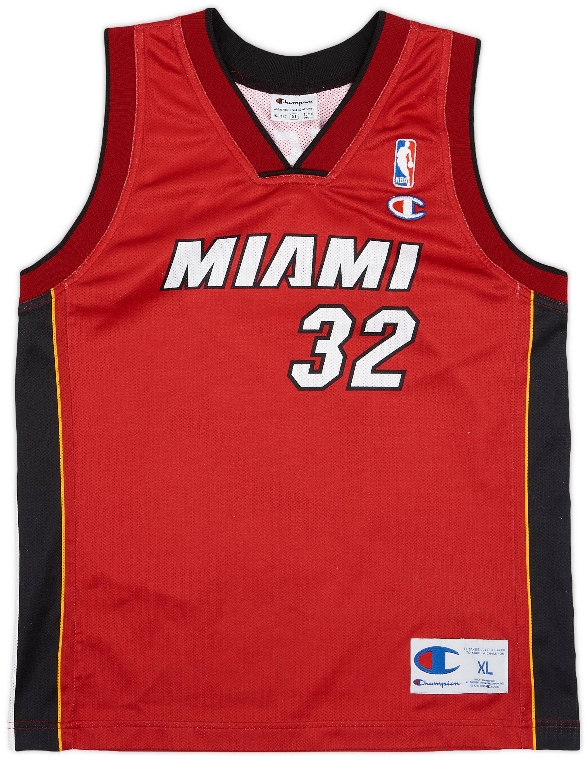 2004-07 Miami Heat O'Neal #32 Champion Alternate Jersey - 8/10 - (XL.Boys)