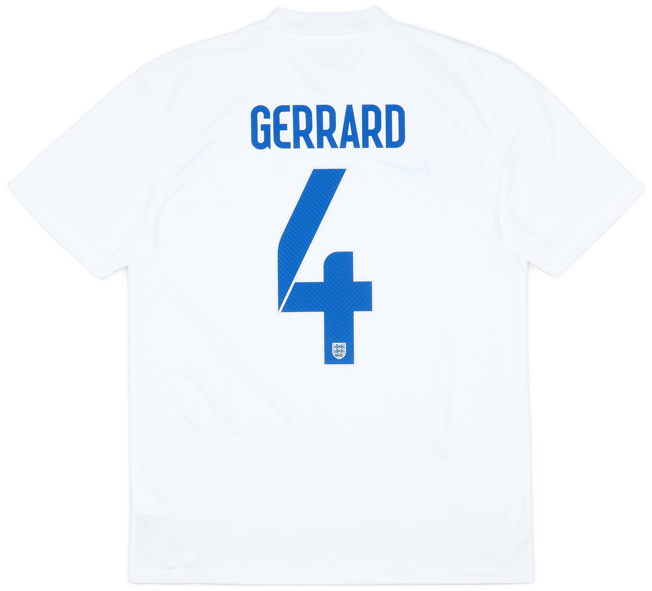 2014-15 England 'Brazil' Home Shirt Gerrard #4 - 7/10 - (M)