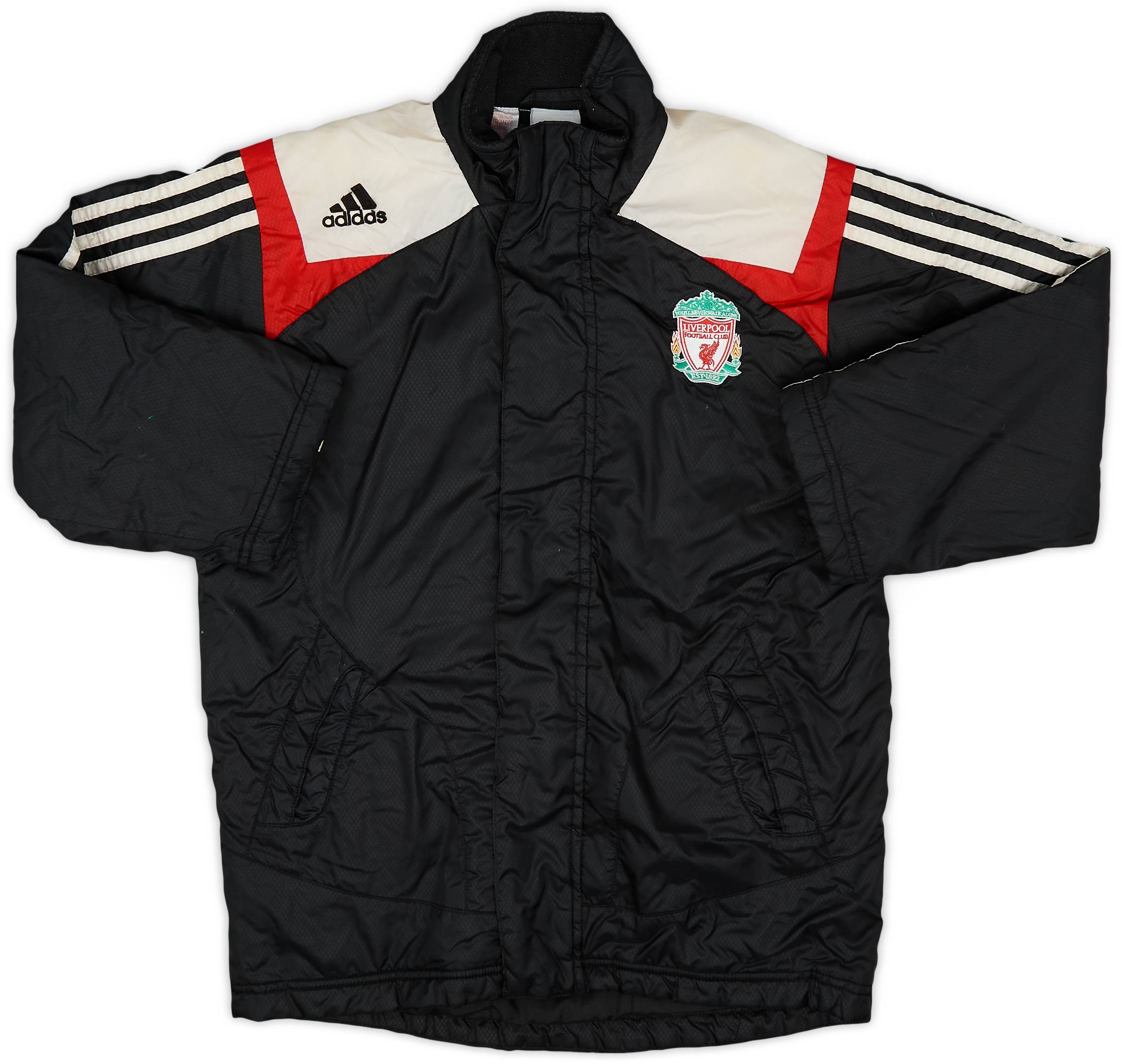 2007-08 Liverpool adidas Padded Bench Coat - 6/10 - (XS.Boys)