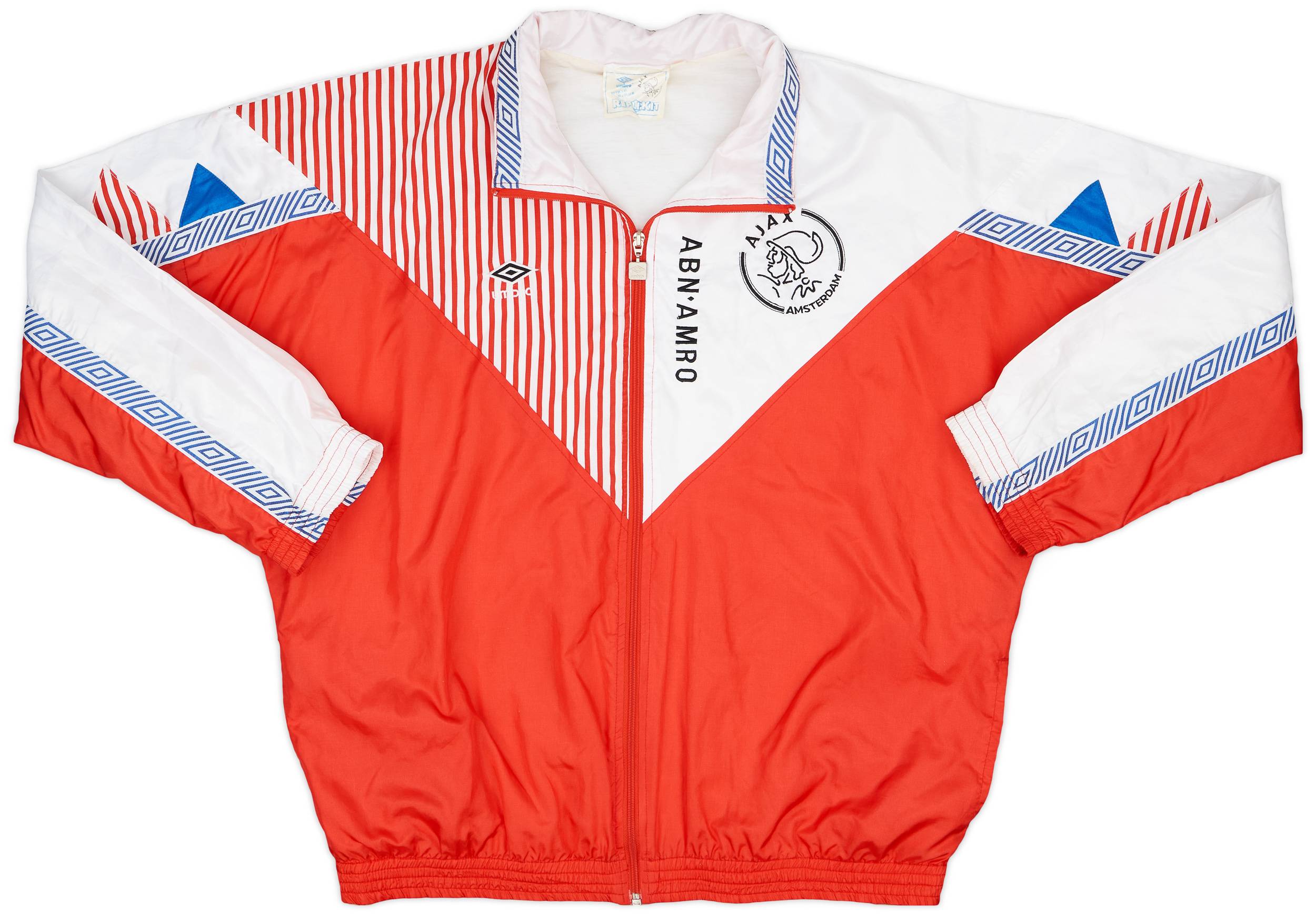 1989-91 Ajax Player Issue Umbro Track Jacket - 8/10 - (XL)