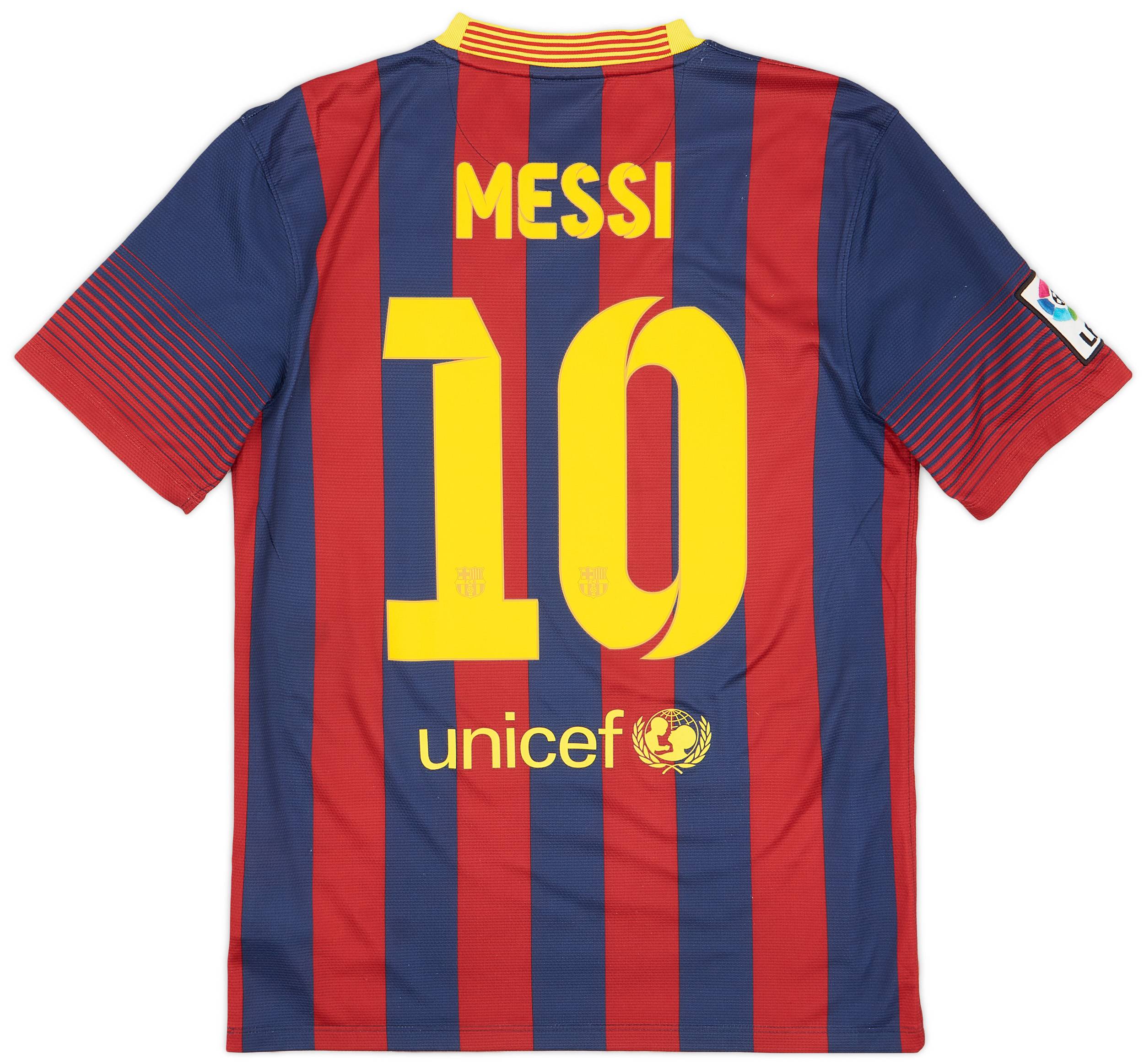 2013-14 Barcelona Home Shirt Messi #10 - 5/10 - (S)