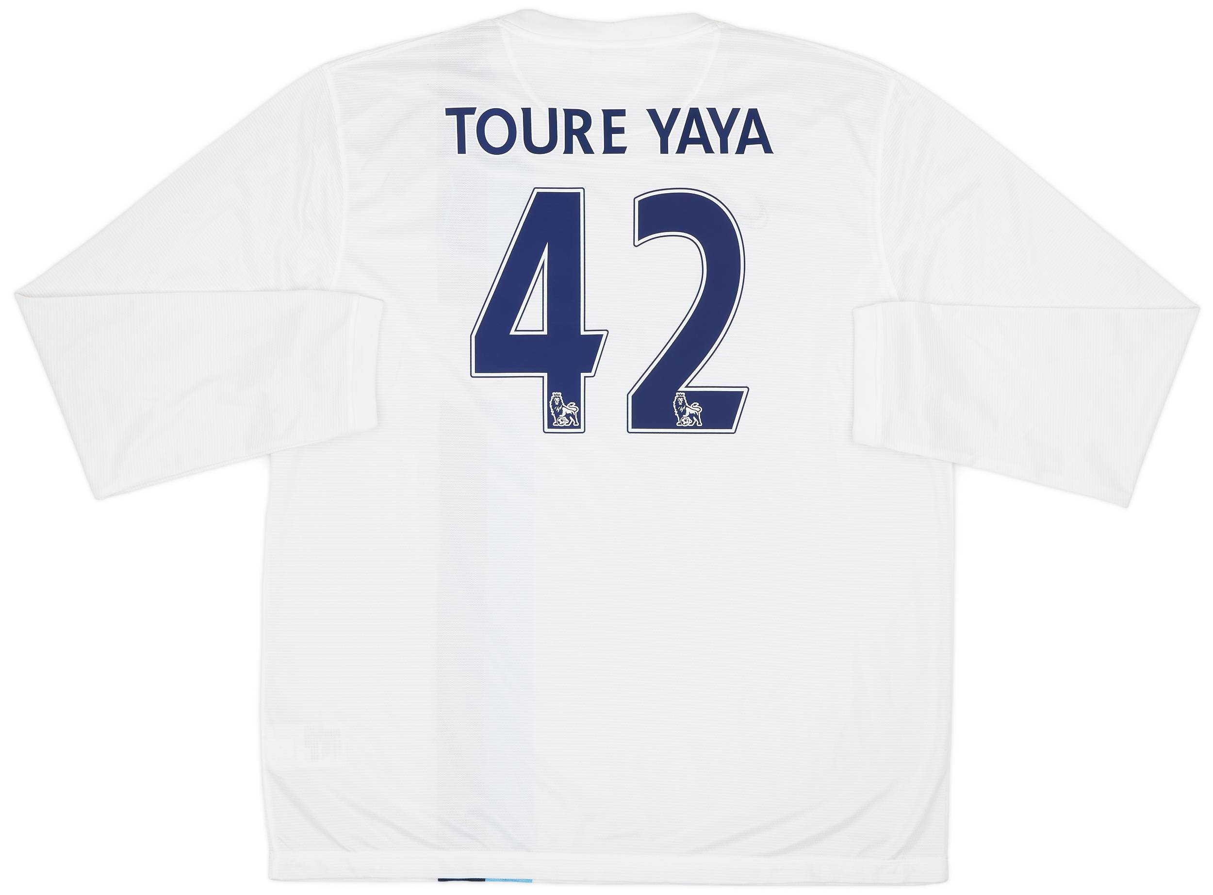 2013-14 Manchester City Third L/S Shirt Toure Yaya #42 (XXL)