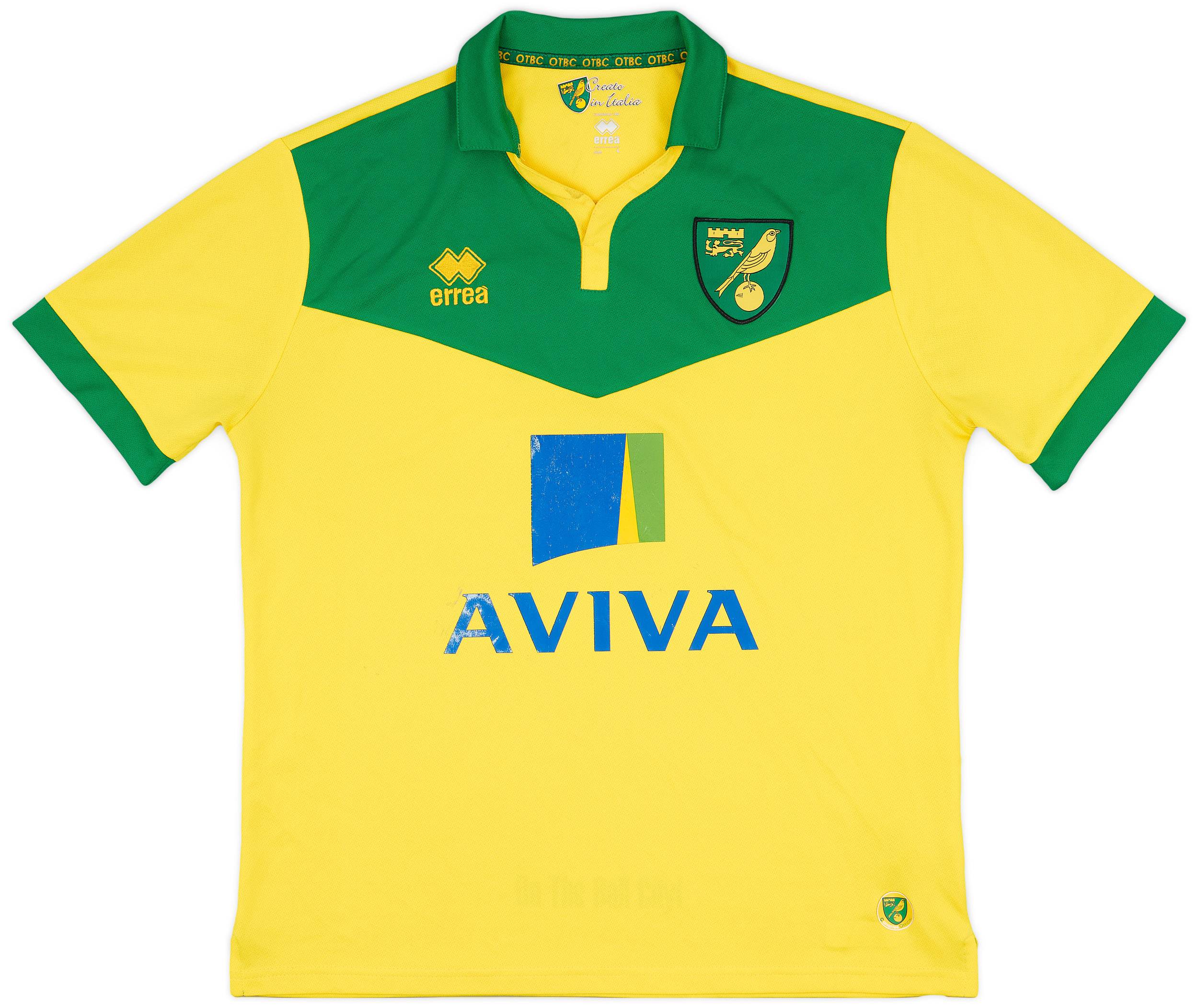 2014-15 Norwich Home Shirt - 6/10 - (L)