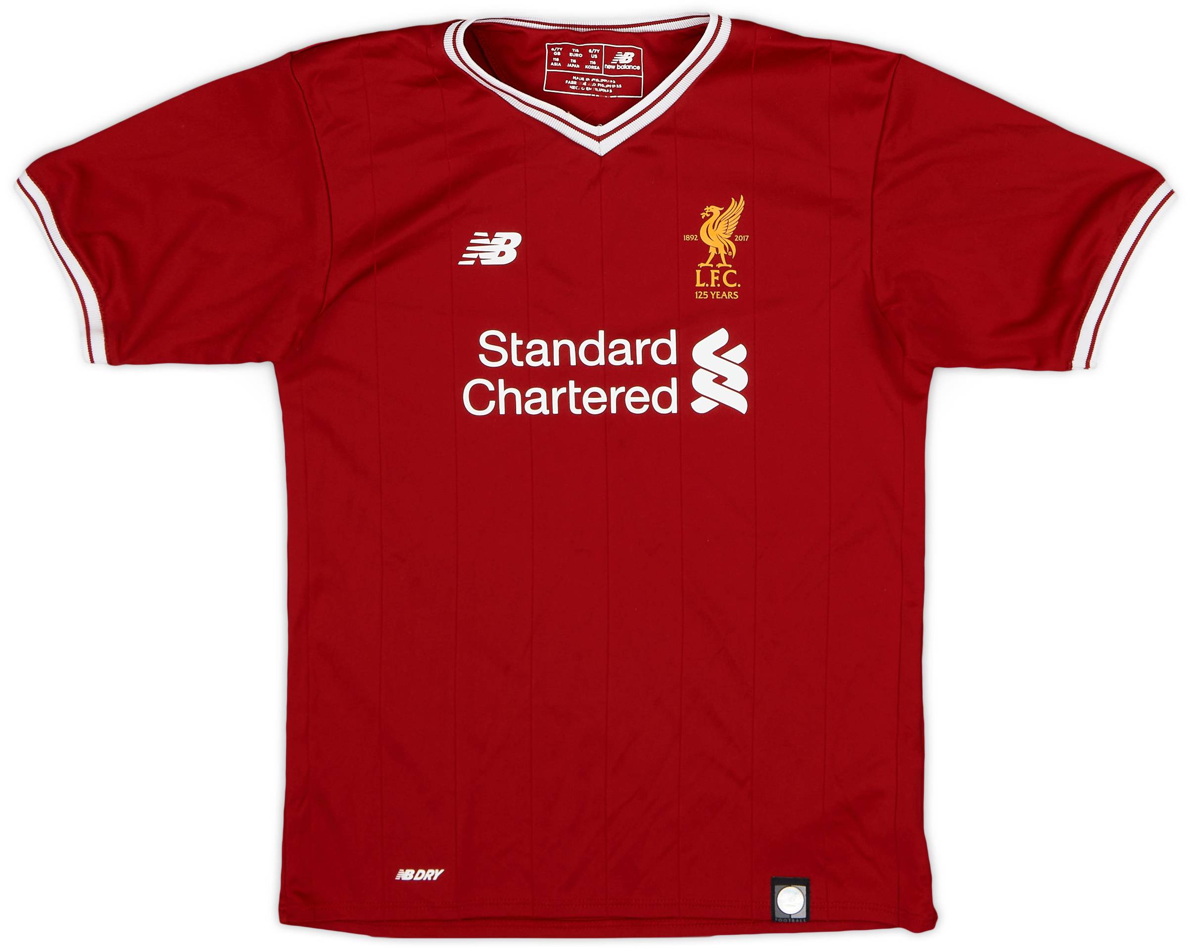 2017-18 Liverpool 125 Years Home Shirt - 8/10 - (S.Boys)