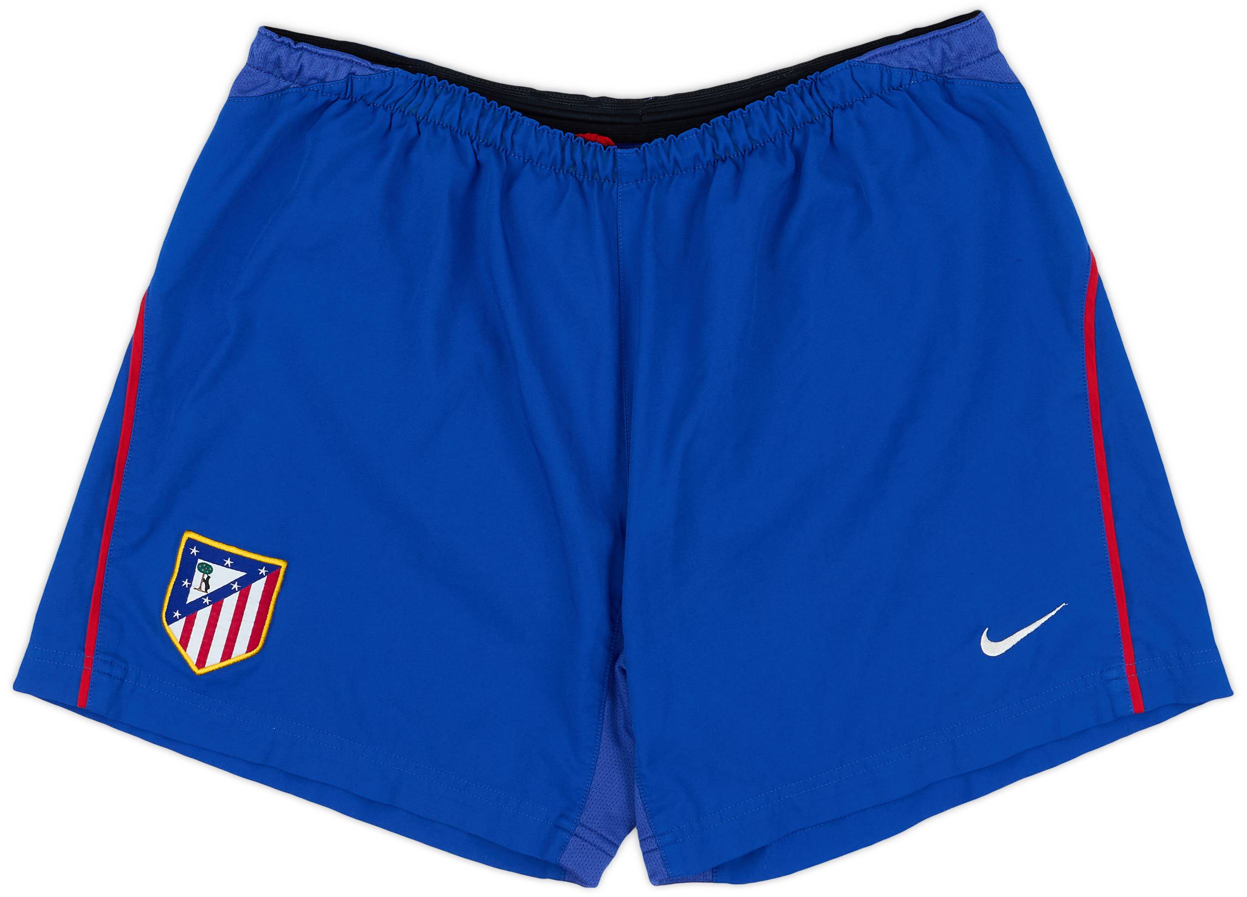 2003-04 Atletico Madrid Home Shorts - 6/10 - (L)