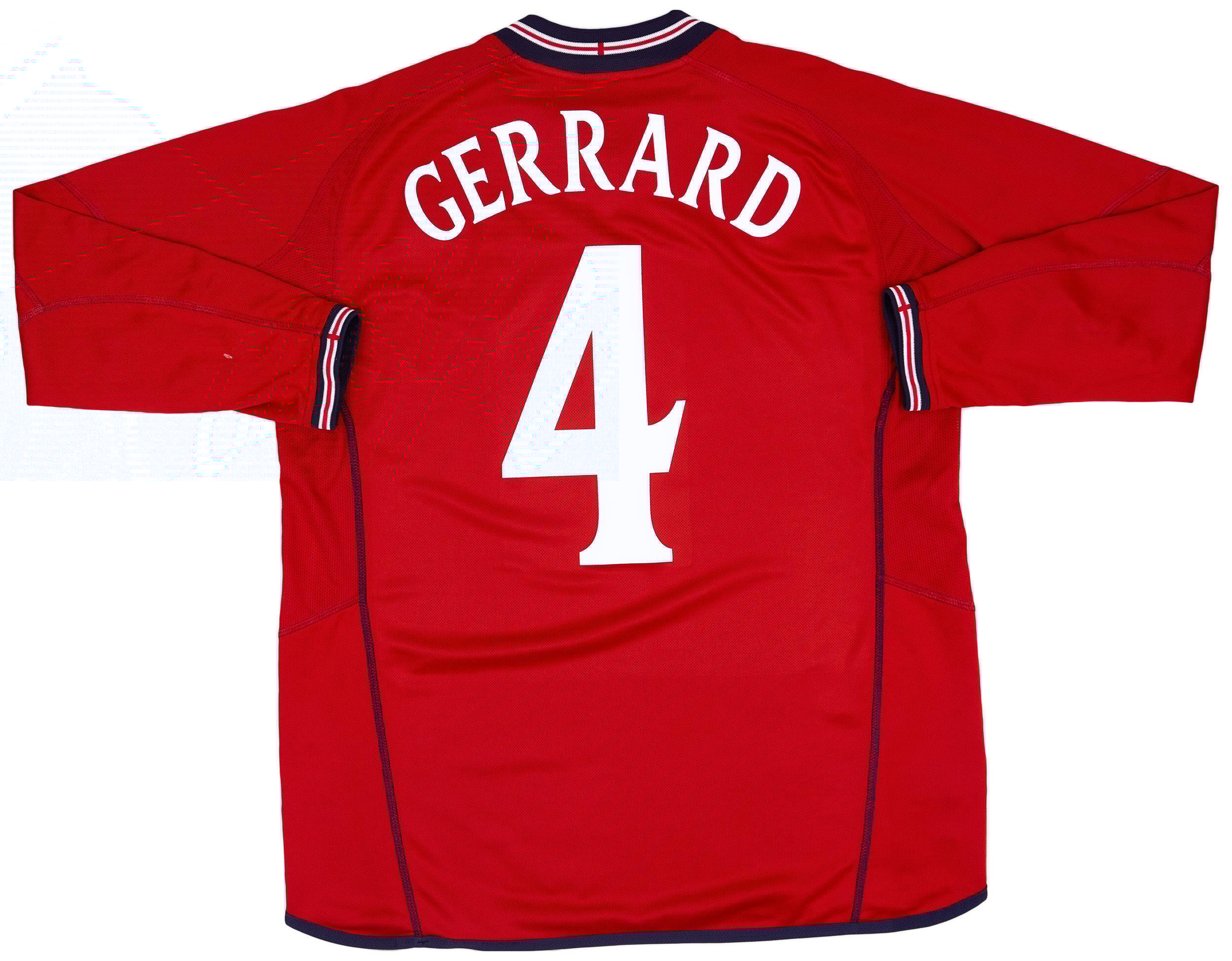 2002-04 England Away L/S Shirt Gerrard #4 - 9/10 - (L)