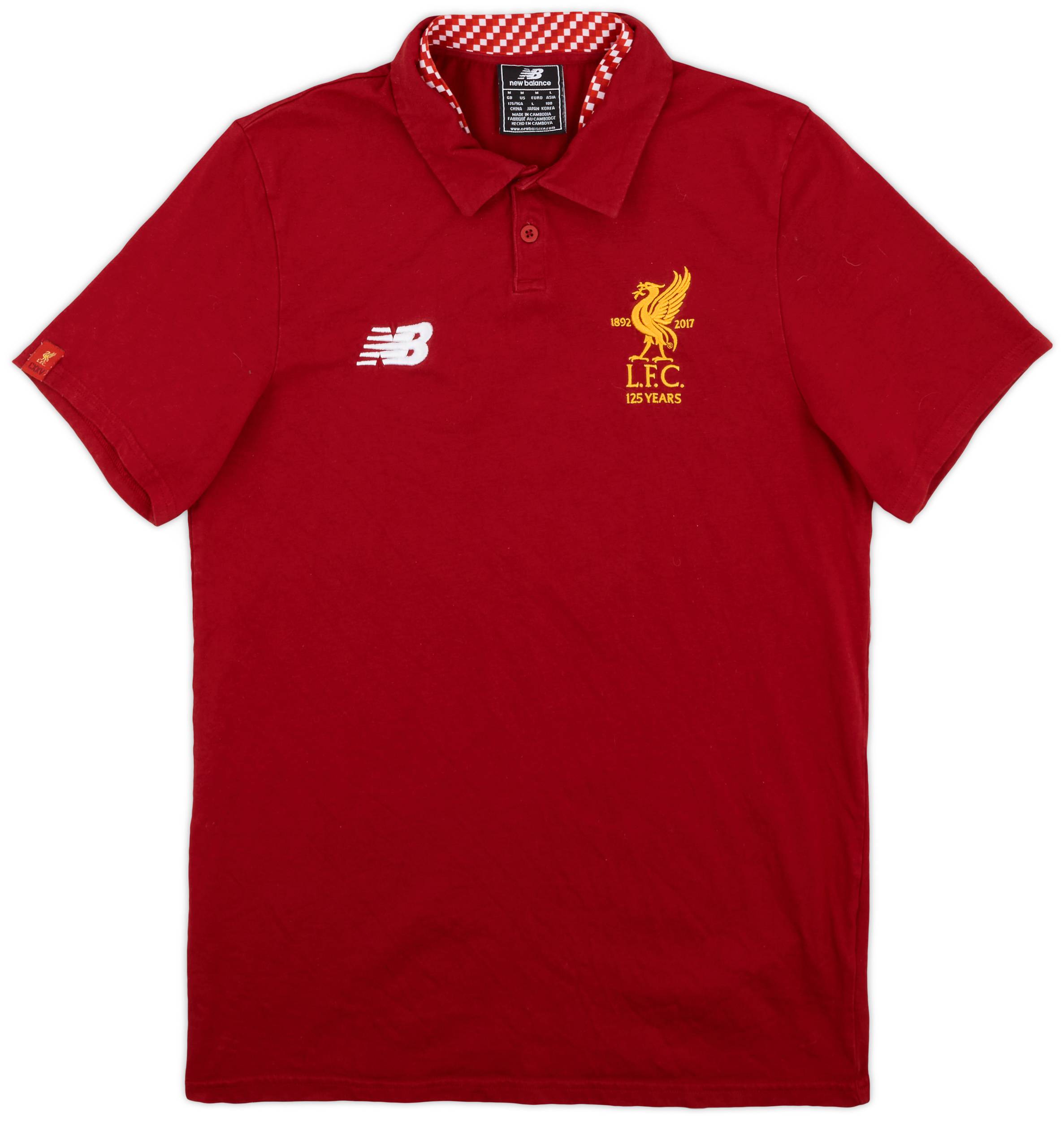 2017 18 Liverpool New Balance Polo Shirt 8 10 M