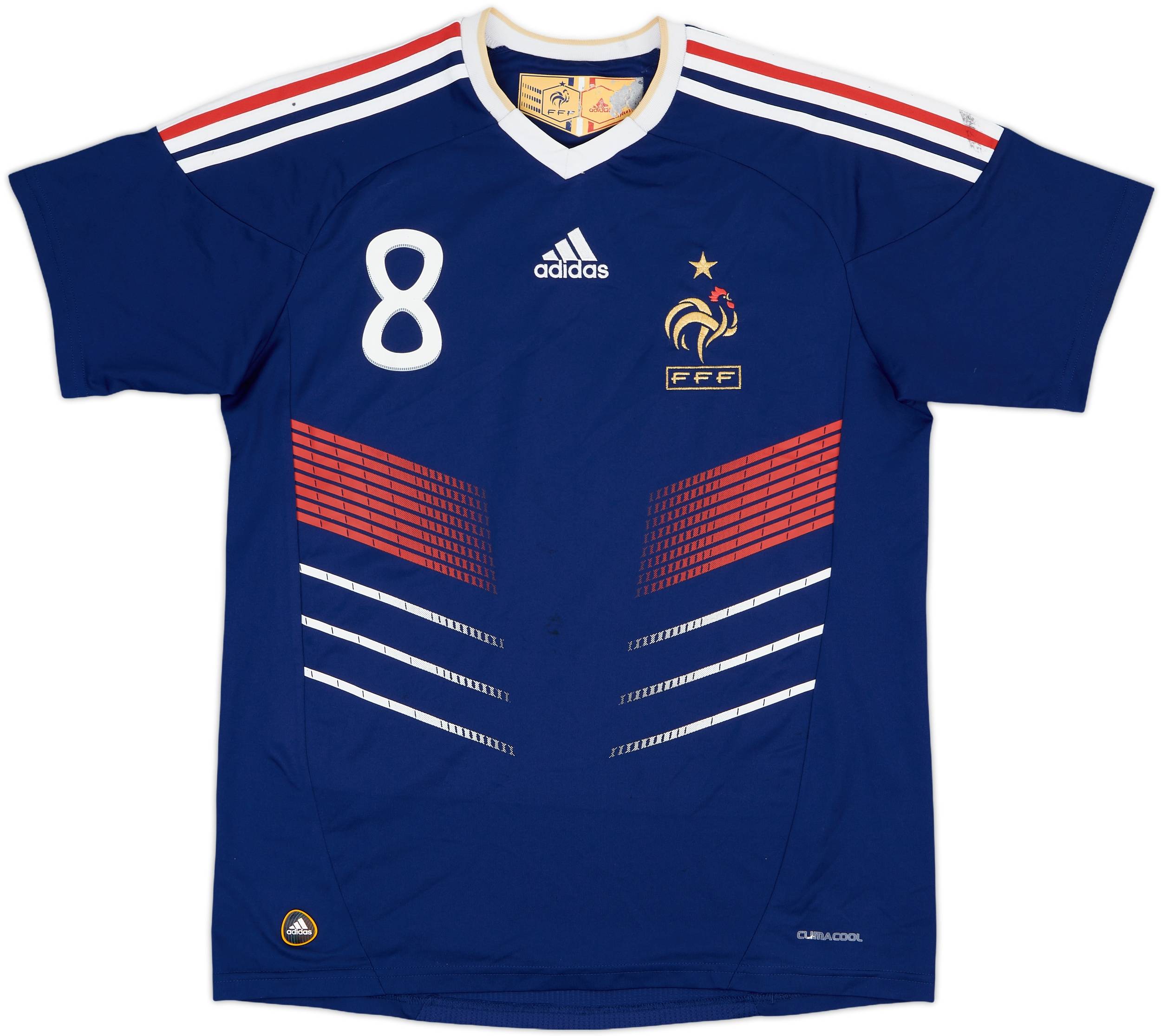 2009-10 France Home Shirt Gourcuff #8 - 7/10 - (XL.Boys)