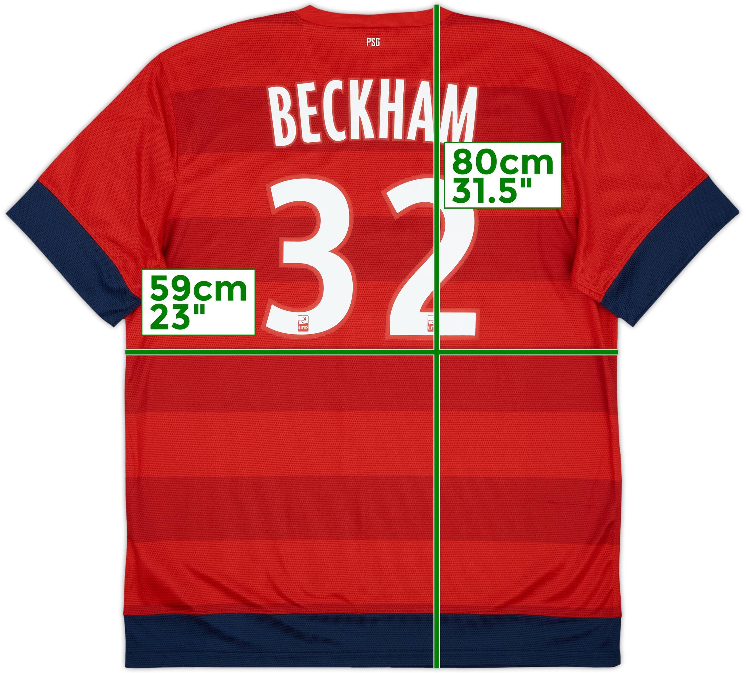 2012-13 Paris Saint-Germain Away Shirt Beckham #32 (XL)