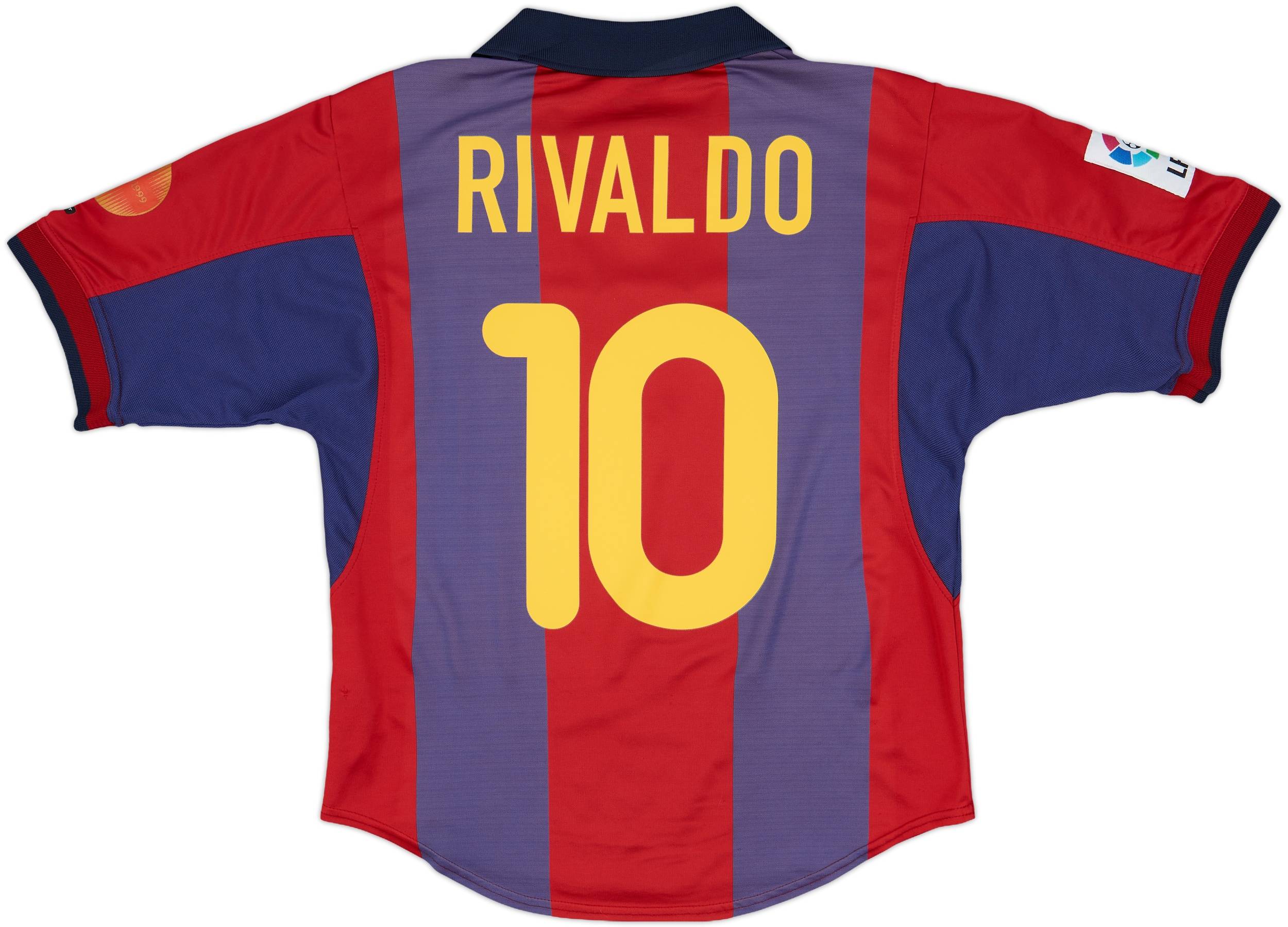 2000-01 Barcelona Home Shirt Rivaldo #10 - 8/10 - (S)