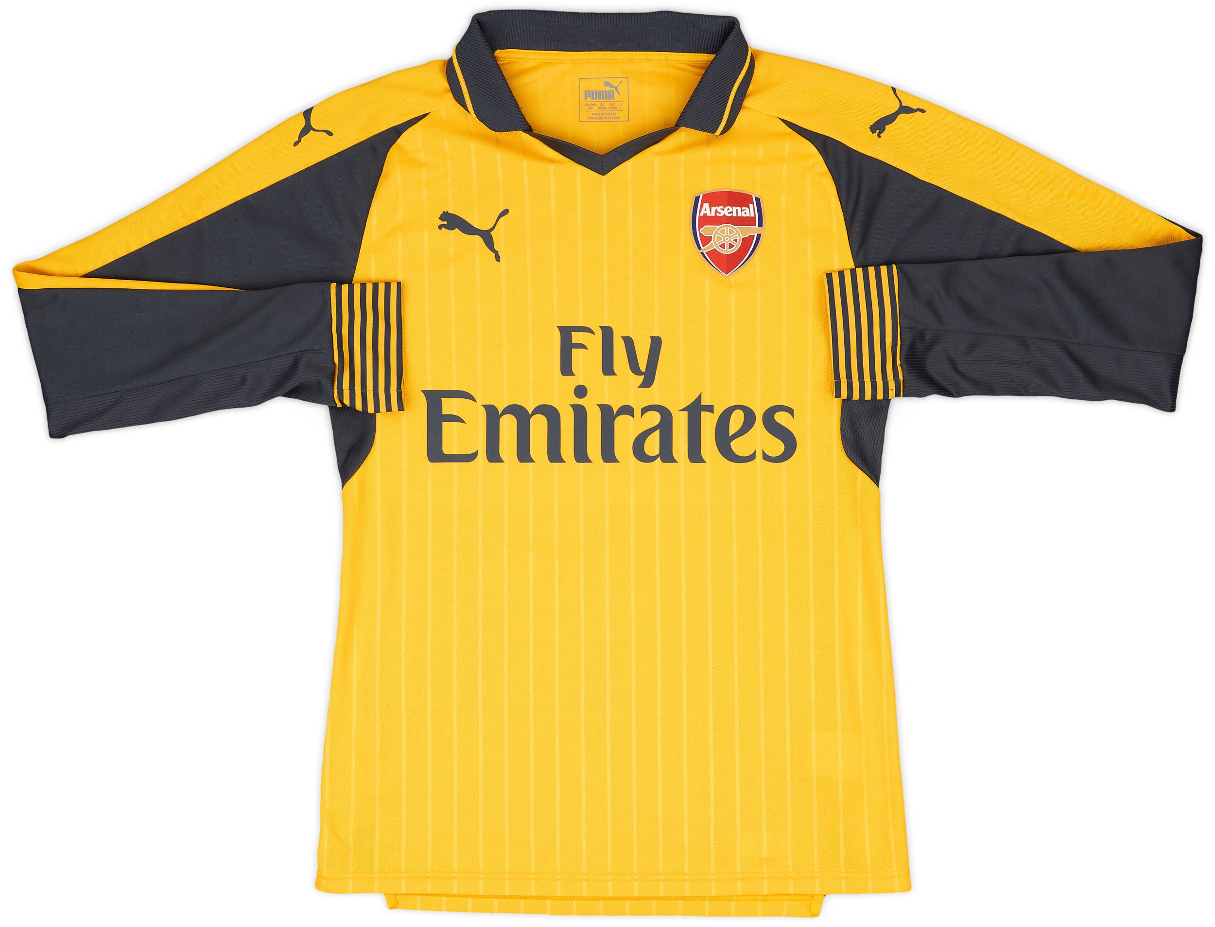 2016-17 Arsenal Match Issue Away L/S Shirt #10