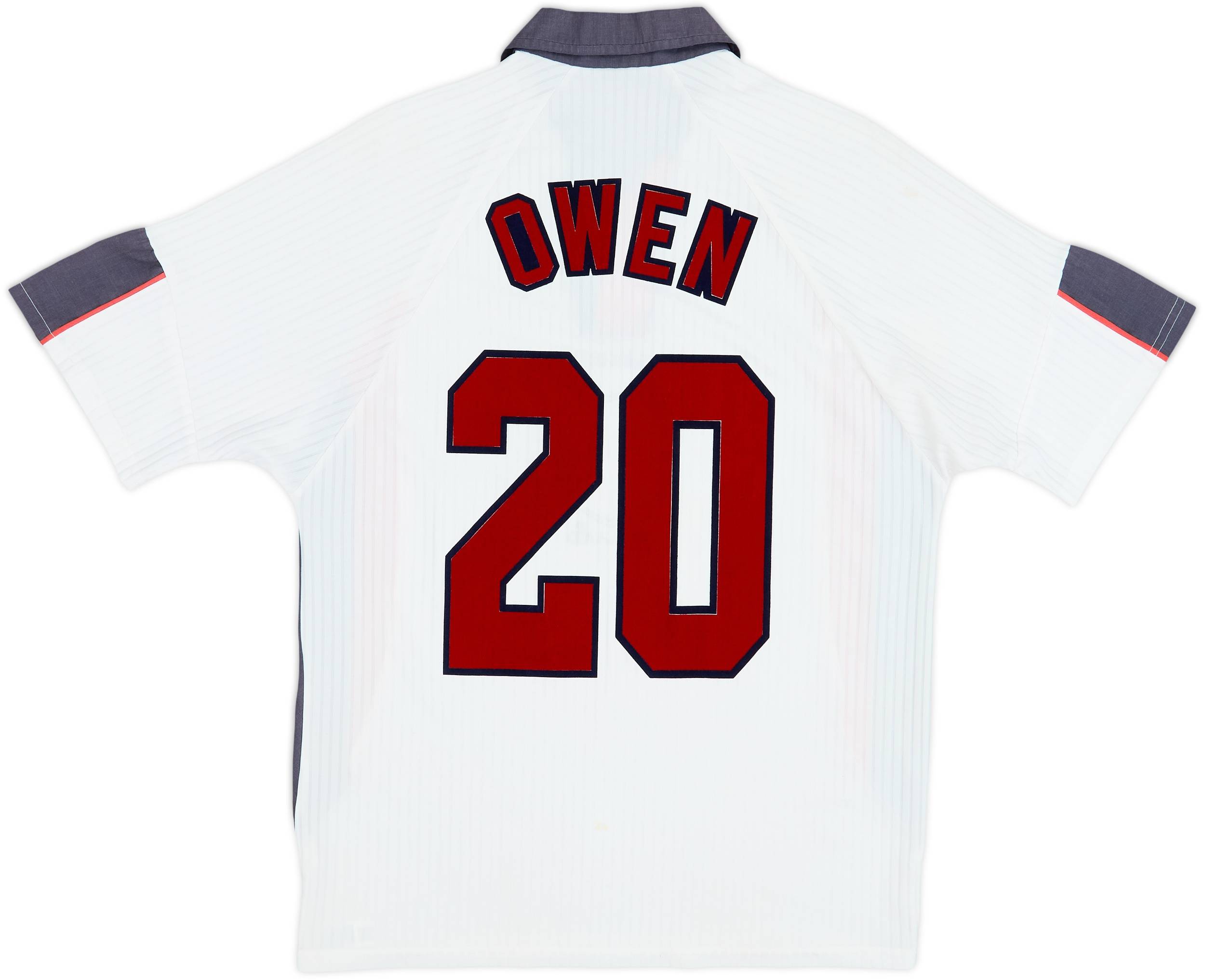 1997-99 England Home Shirt Owen #20 - 5/10 - (L)
