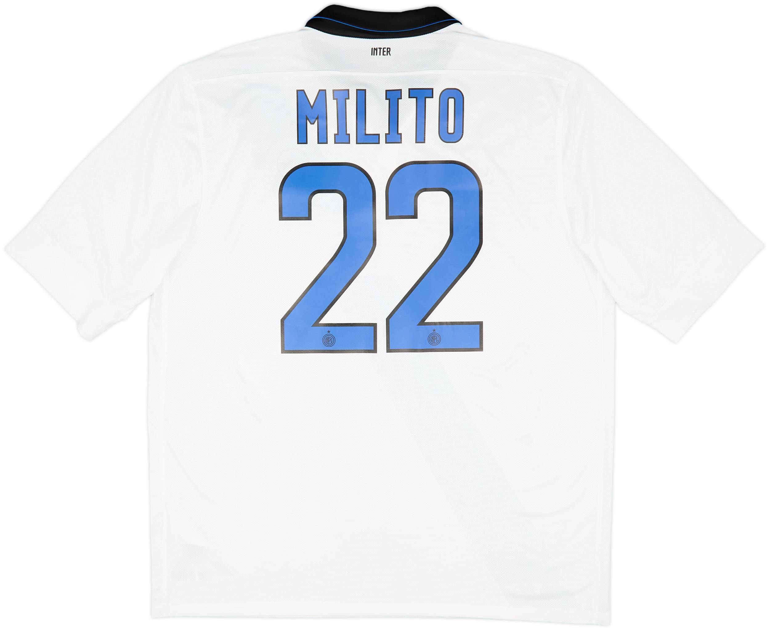 2011-12 Inter Milan Away Shirt Milito #22 - 8/10 - (XL)