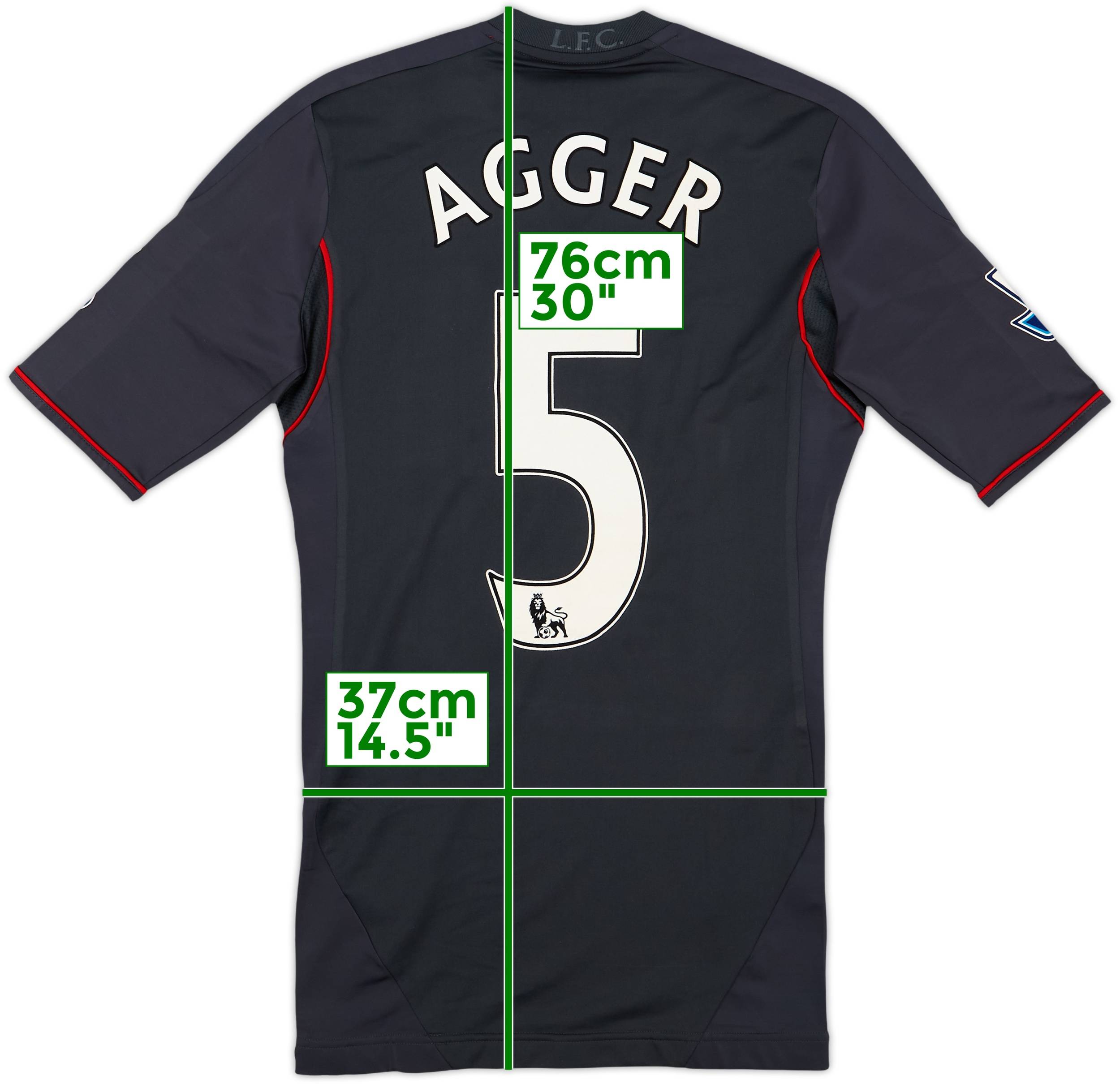 12-13 3rd リバプール AGGER 5 ユニフォーム 12-13 3rd リバプール