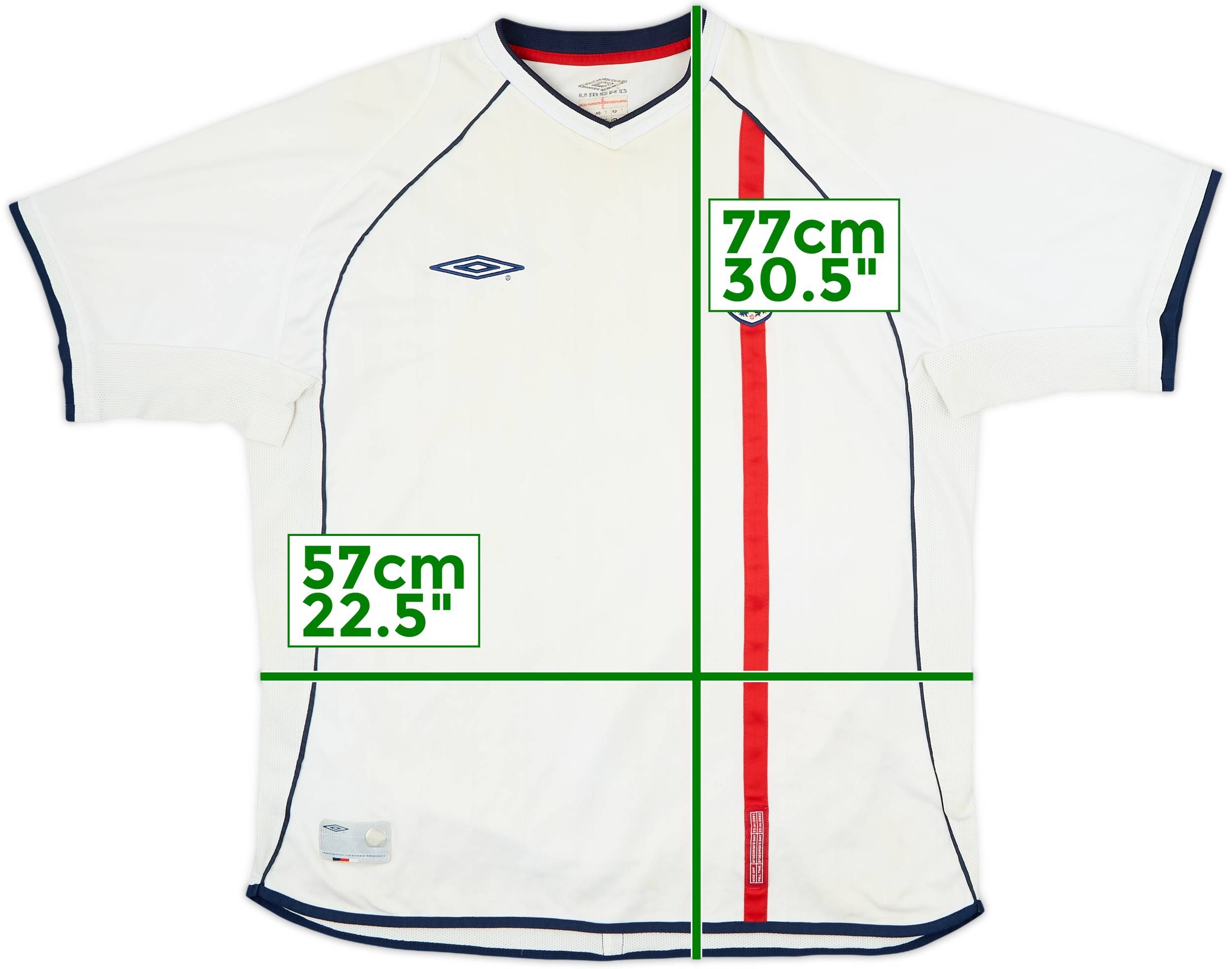 2001-03 England Home Shirt - 5/10 - (XL)