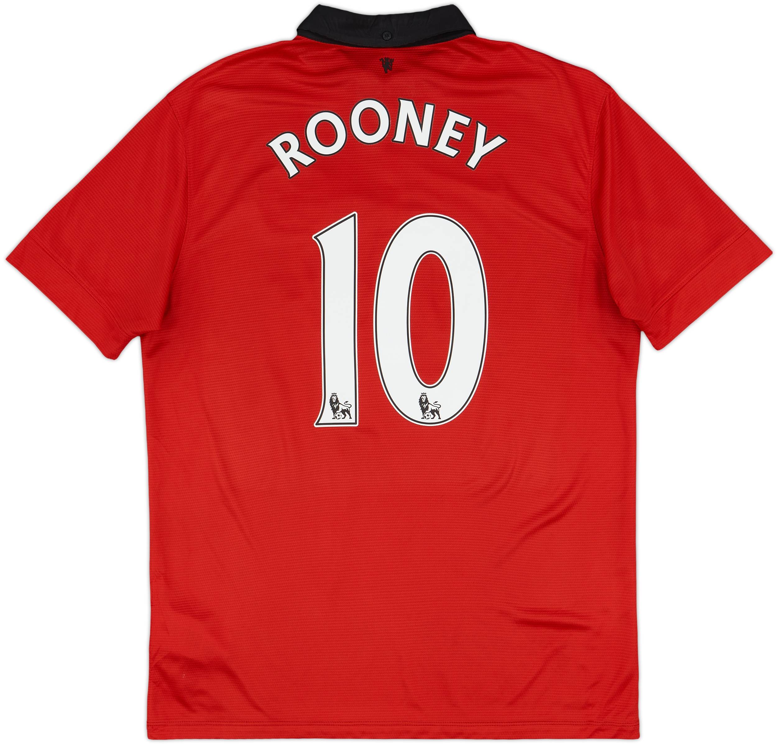 2013-14 Manchester United Home Shirt Rooney #10 - 8/10 - (L)
