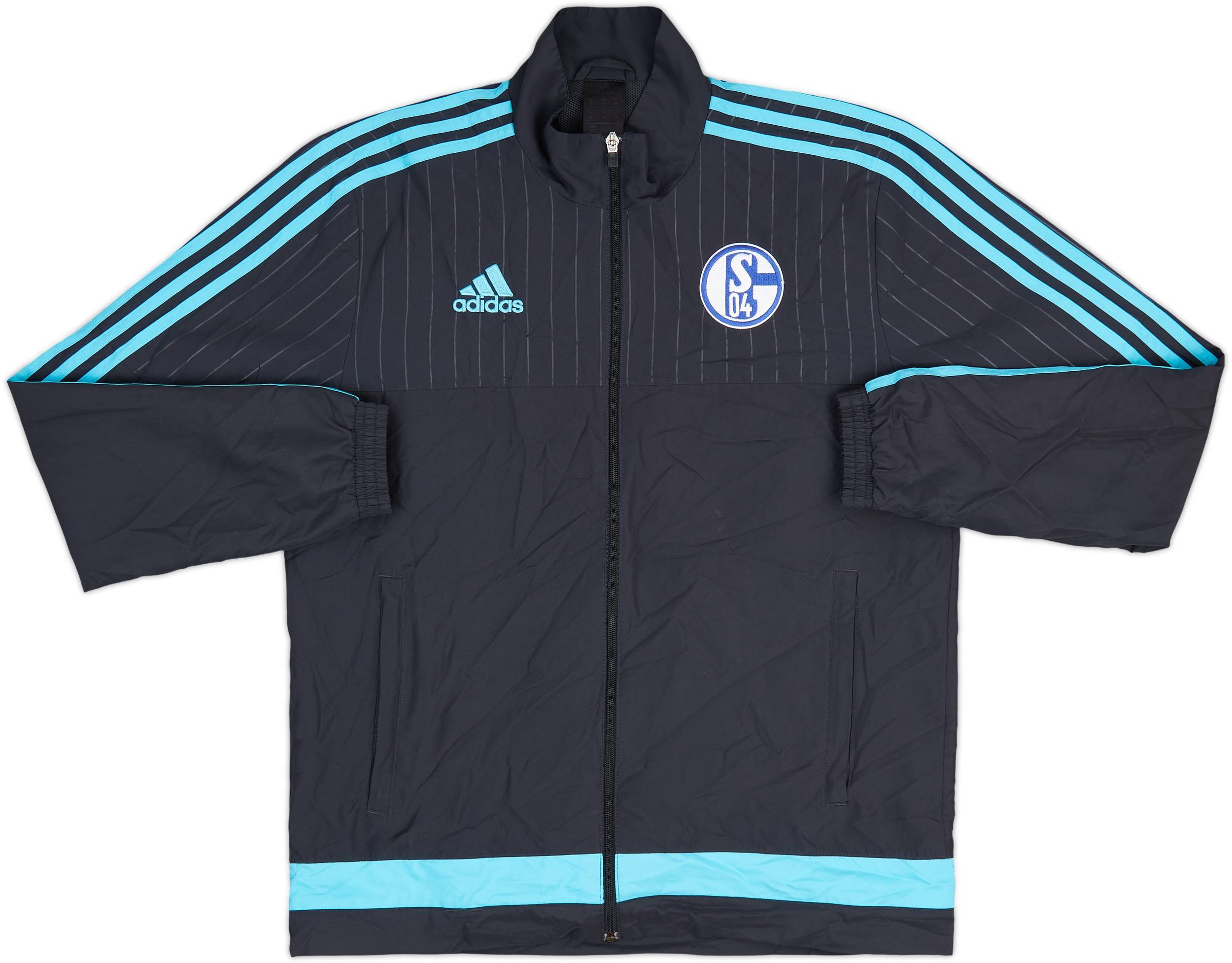 2015-16 Schalke adidas Track Jacket - 8/10 - (M)