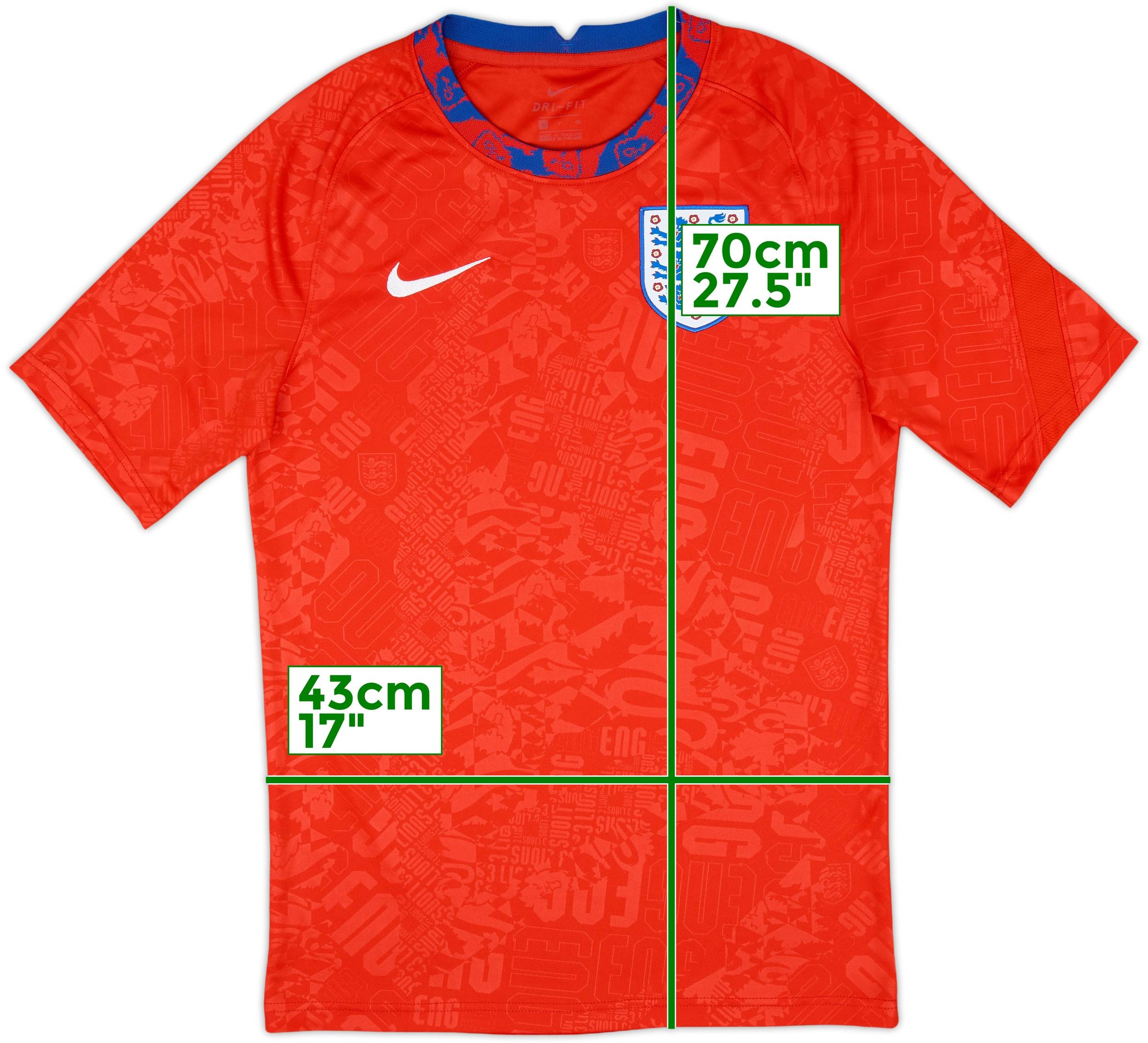 2020-21 England Nike Training Shirt 8/10 (S)
