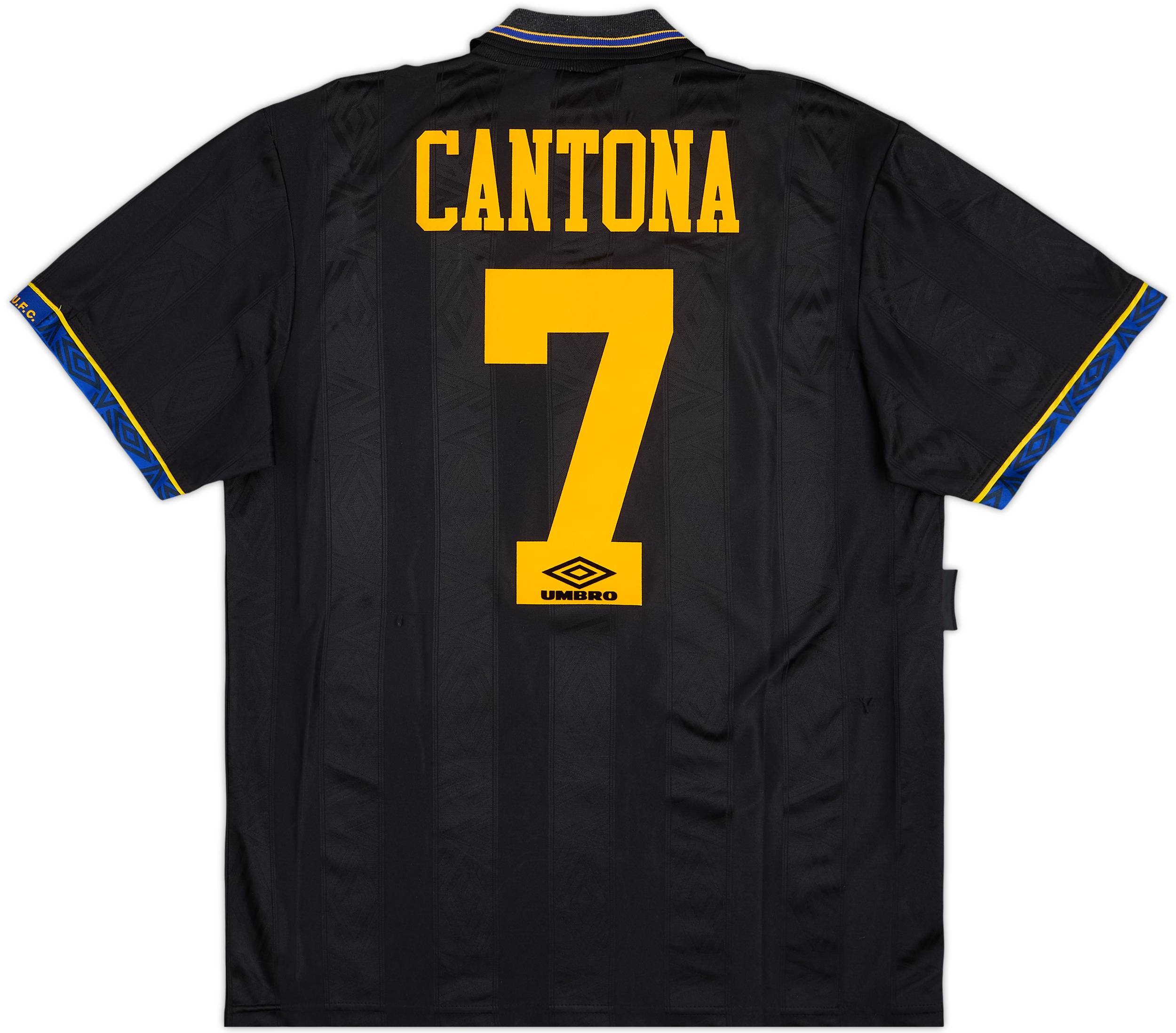 1993-95 Manchester United Away Shirt Cantona #7 - 8/10 - (L)