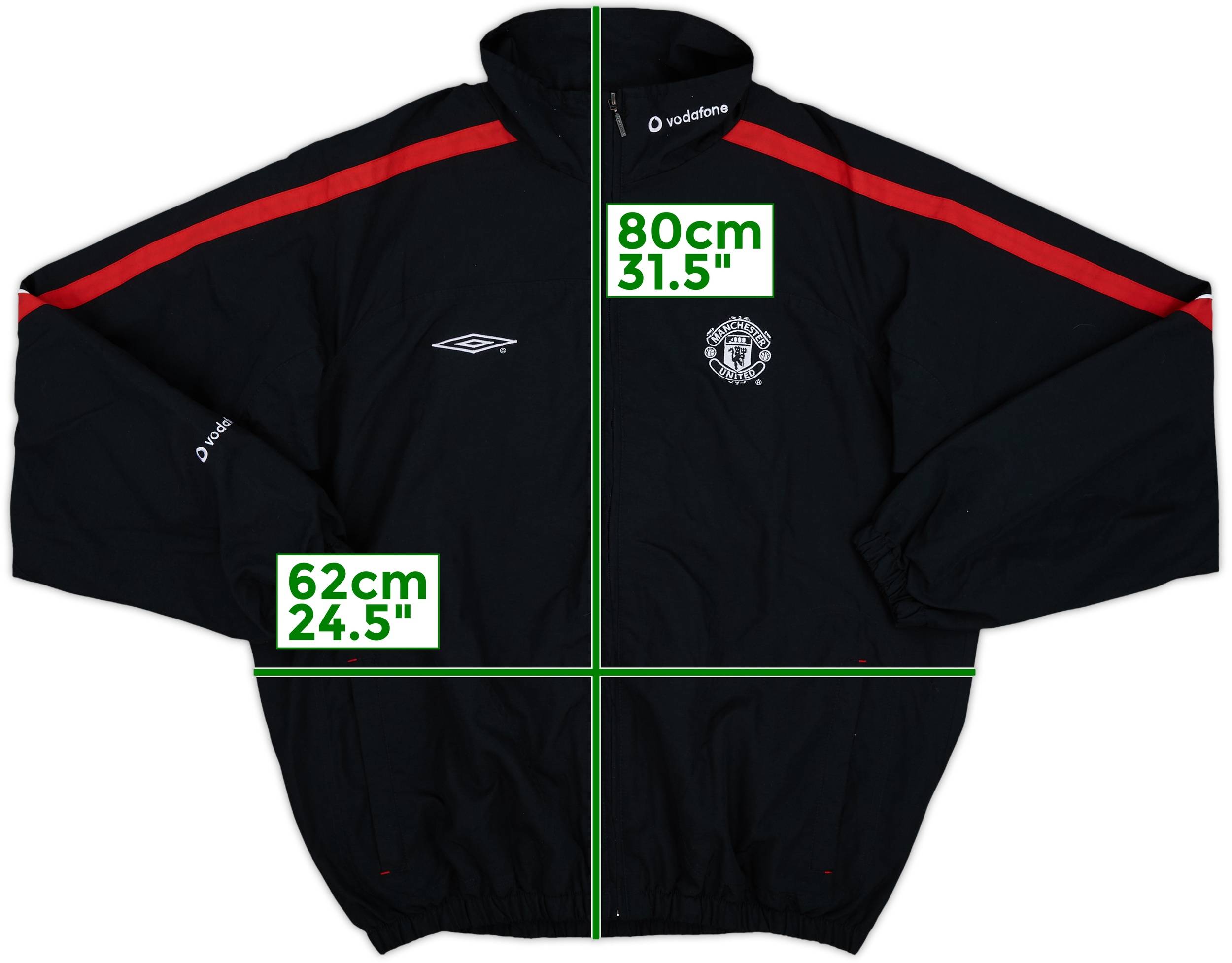2000-01 Manchester United Umbro Track Jacket - 9/10 - (L)
