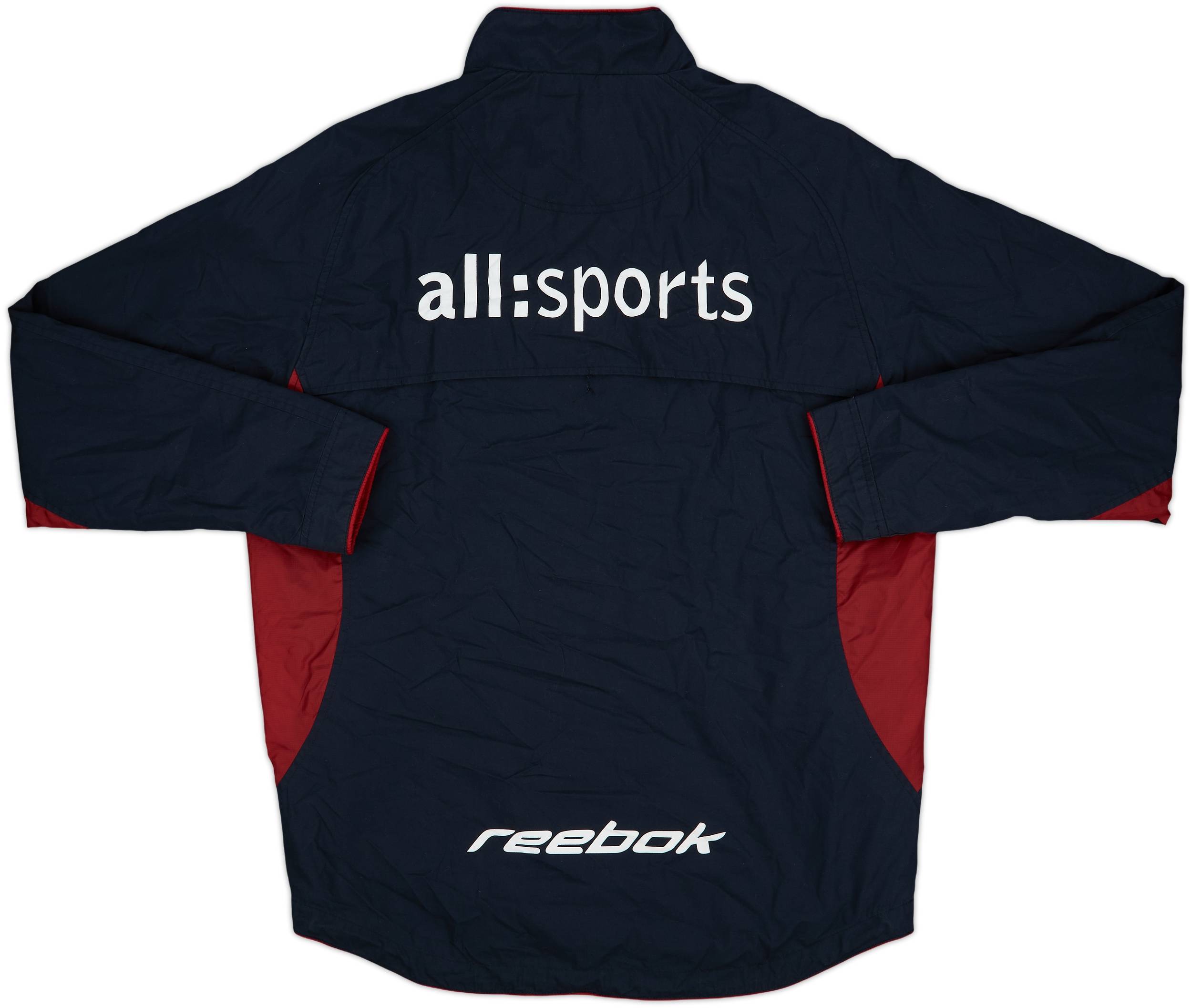 2002-03 Hearts Reebok 1/4 Zip Track Jacket - 8/10 - (XS)