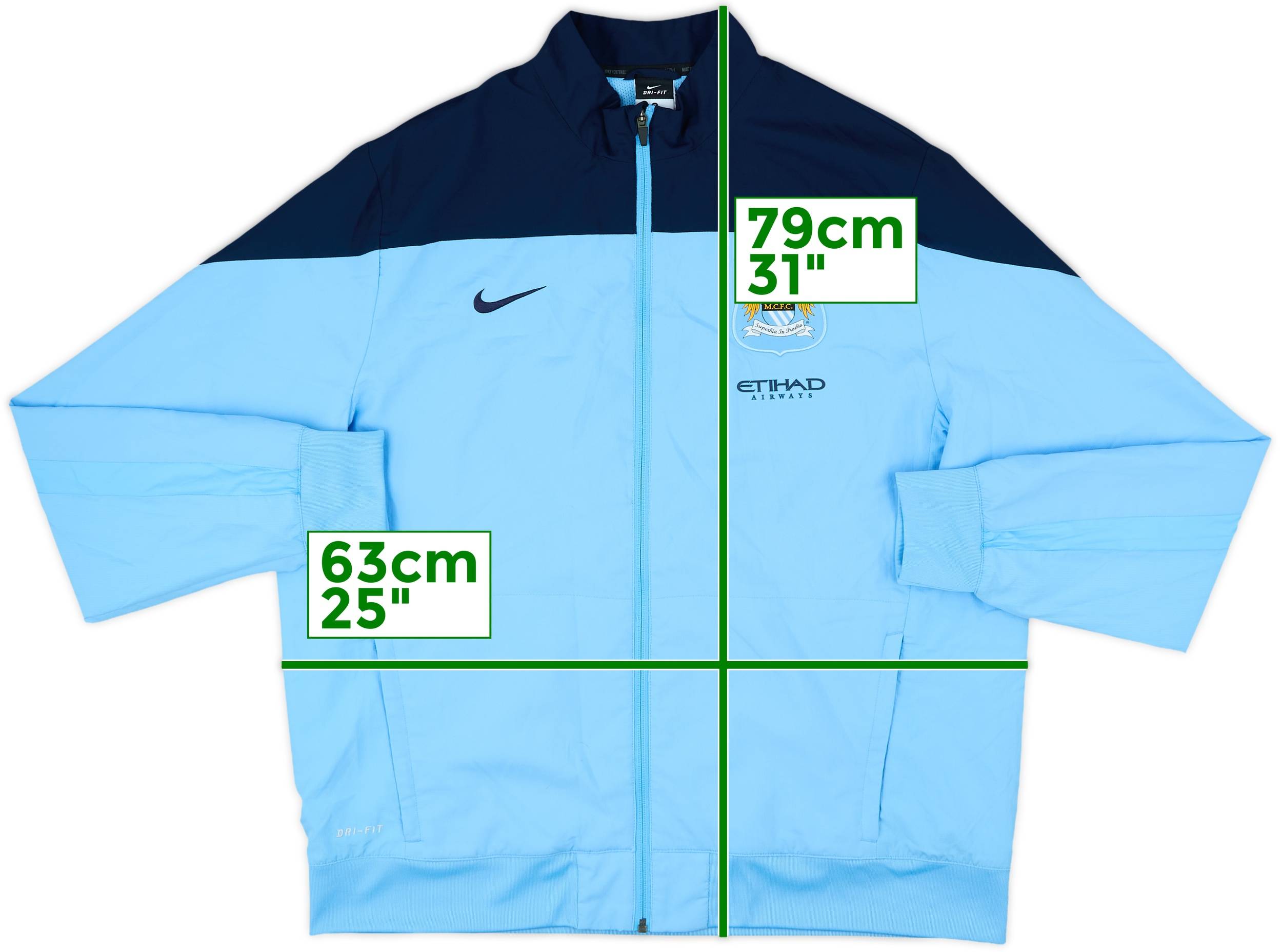 2013-14 Manchester City Nike Track Jacket - 10/10 - (XL)