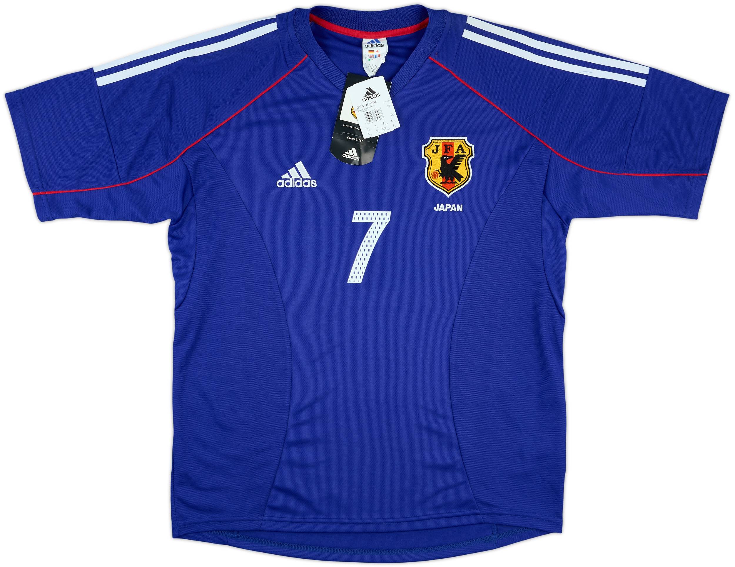 新品、未使用！2002日本代表 NAKATA 7 ワールドカップシャツ 半袖 2002-04 Japan Home Shirt Nakata #7 (M)