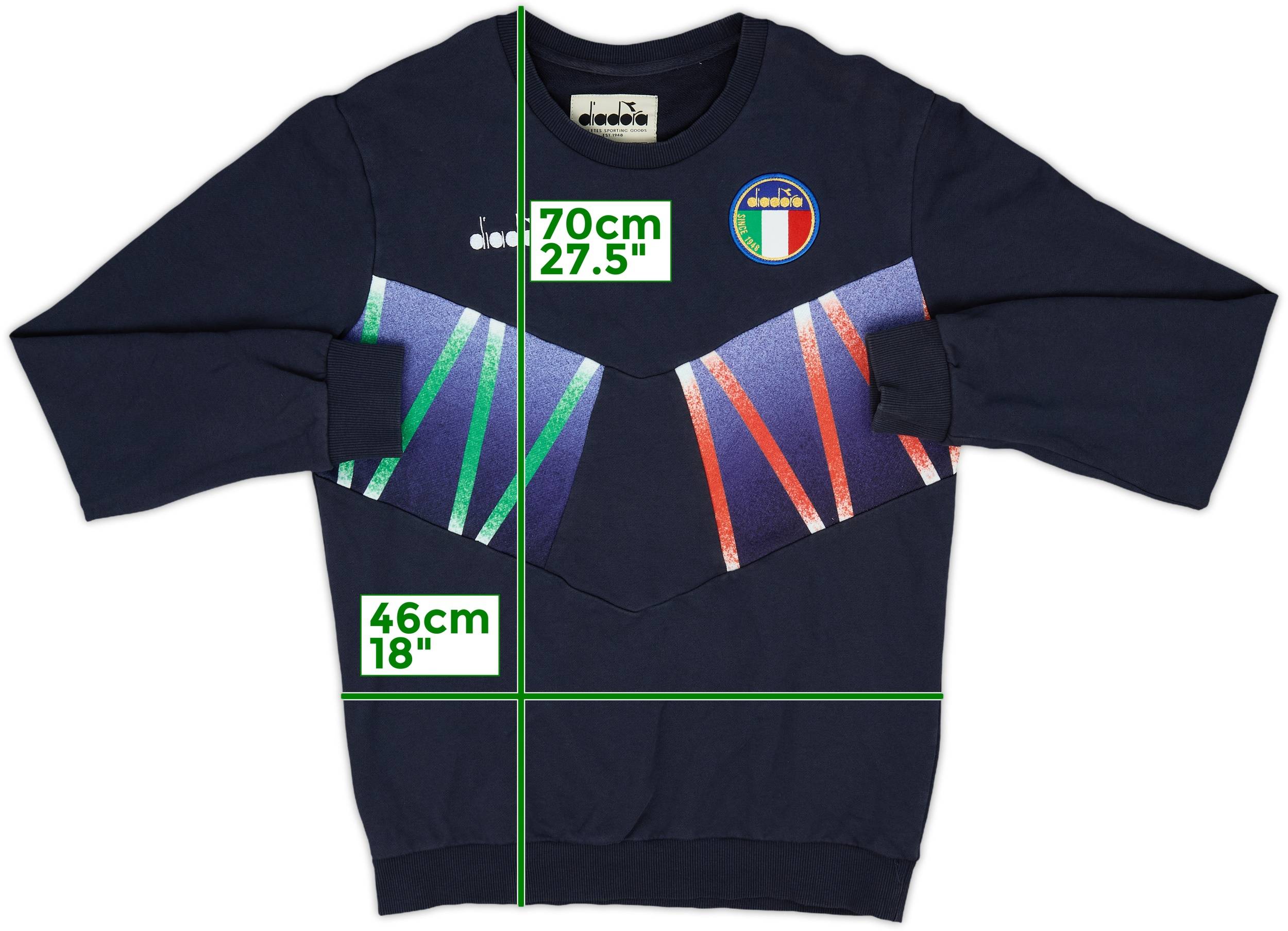 2010-11 Italy Diadora 1994 Retro Sweat Top - 8/10 - (S)
