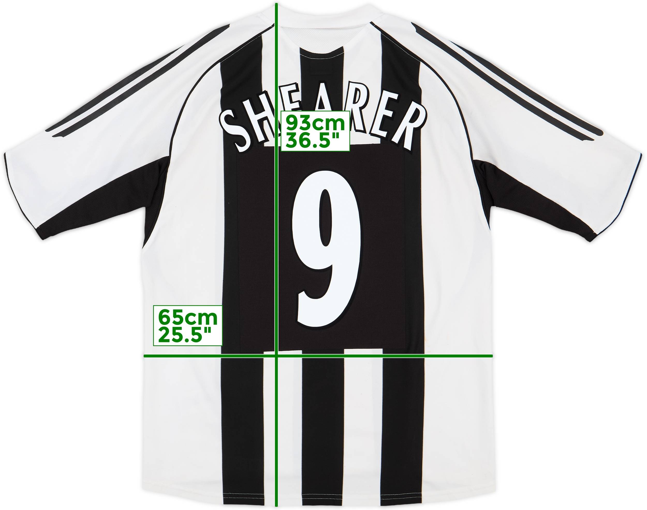 2005-07 Newcastle Home Shirt Shearer #9 - 6/10 - (L)