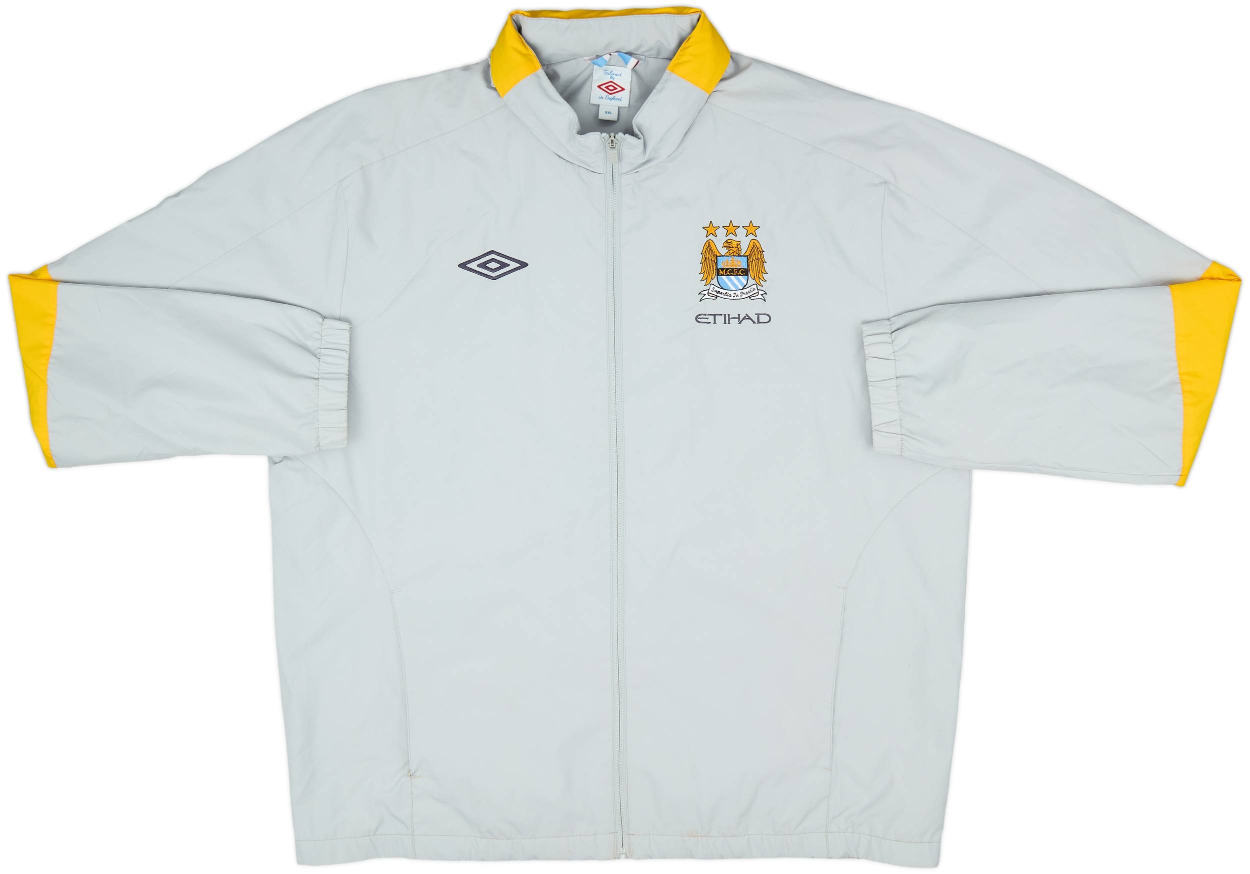 2010-11 Manchester City Umbro Hooded Rain Jacket - 8/10 - (XXL)